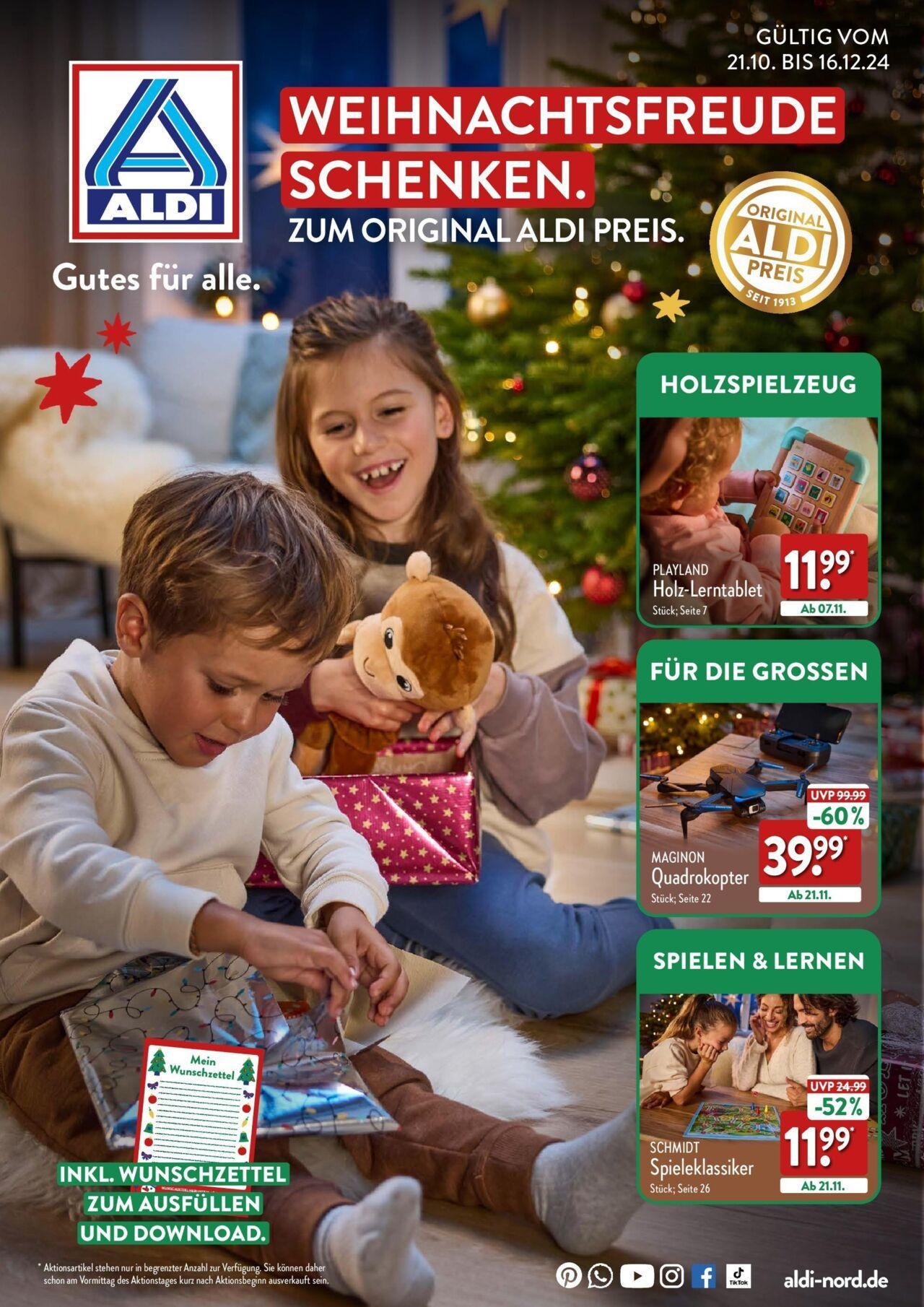 aldi - Aldi Weihnachten Spielzeug - Thüringen 21.10.2024 - 16.12.2024