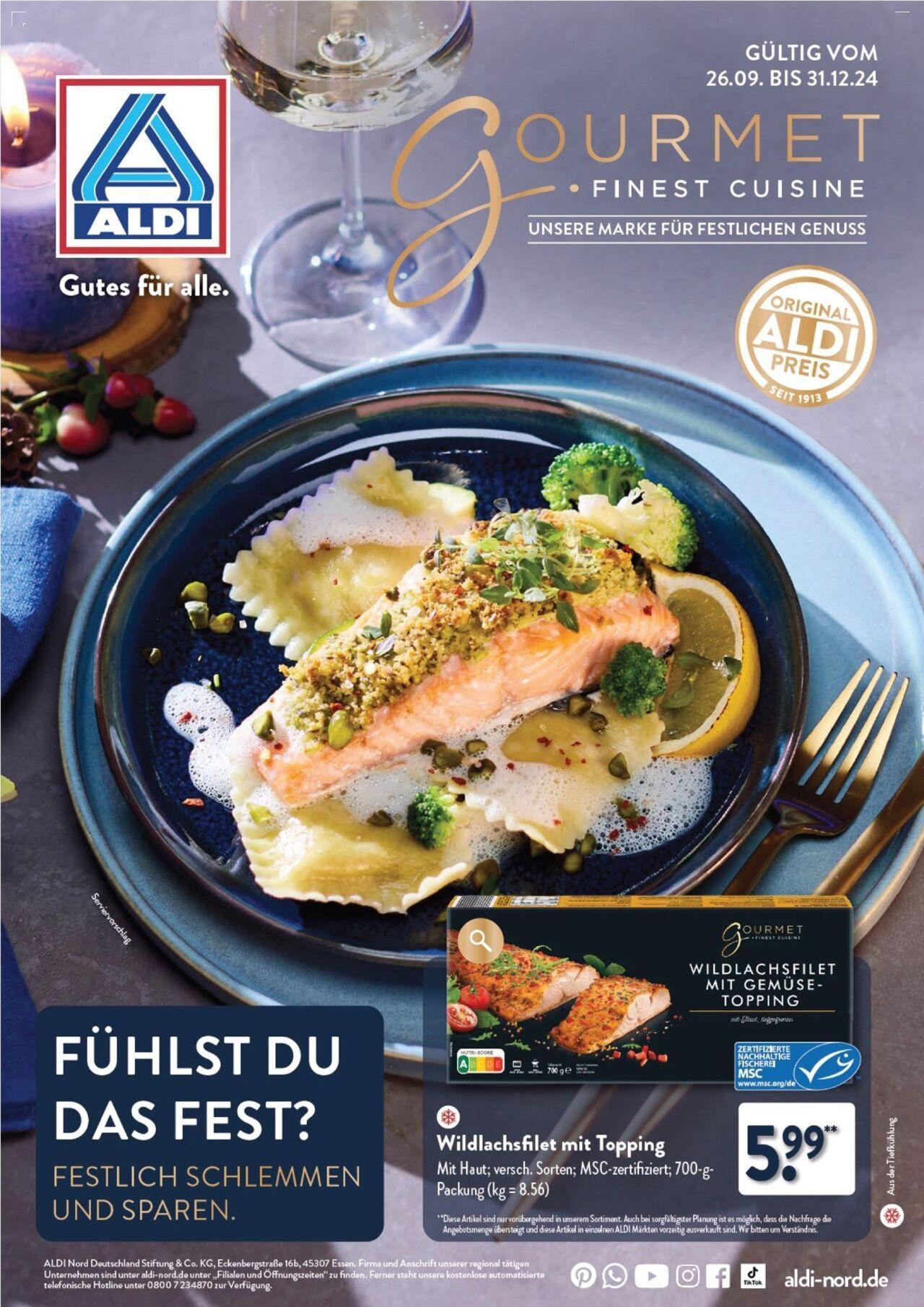 aldi - Aldi Weihnachten Gourmet 26.09.2024 - 31.12.2024