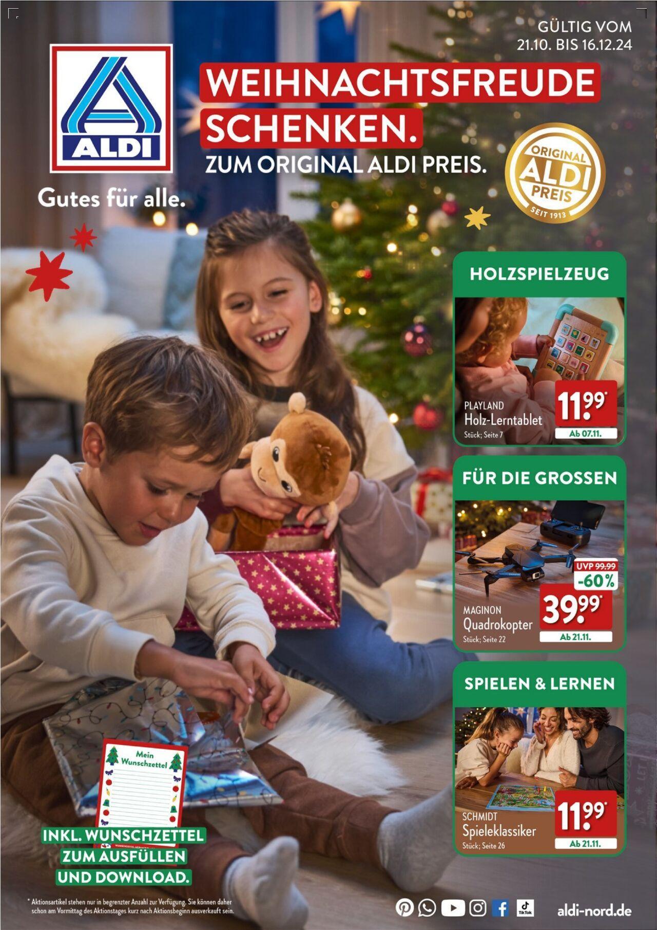 aldi - Aldi Weihnachten Spielzeug 21.10.2024 - 16.12.2024