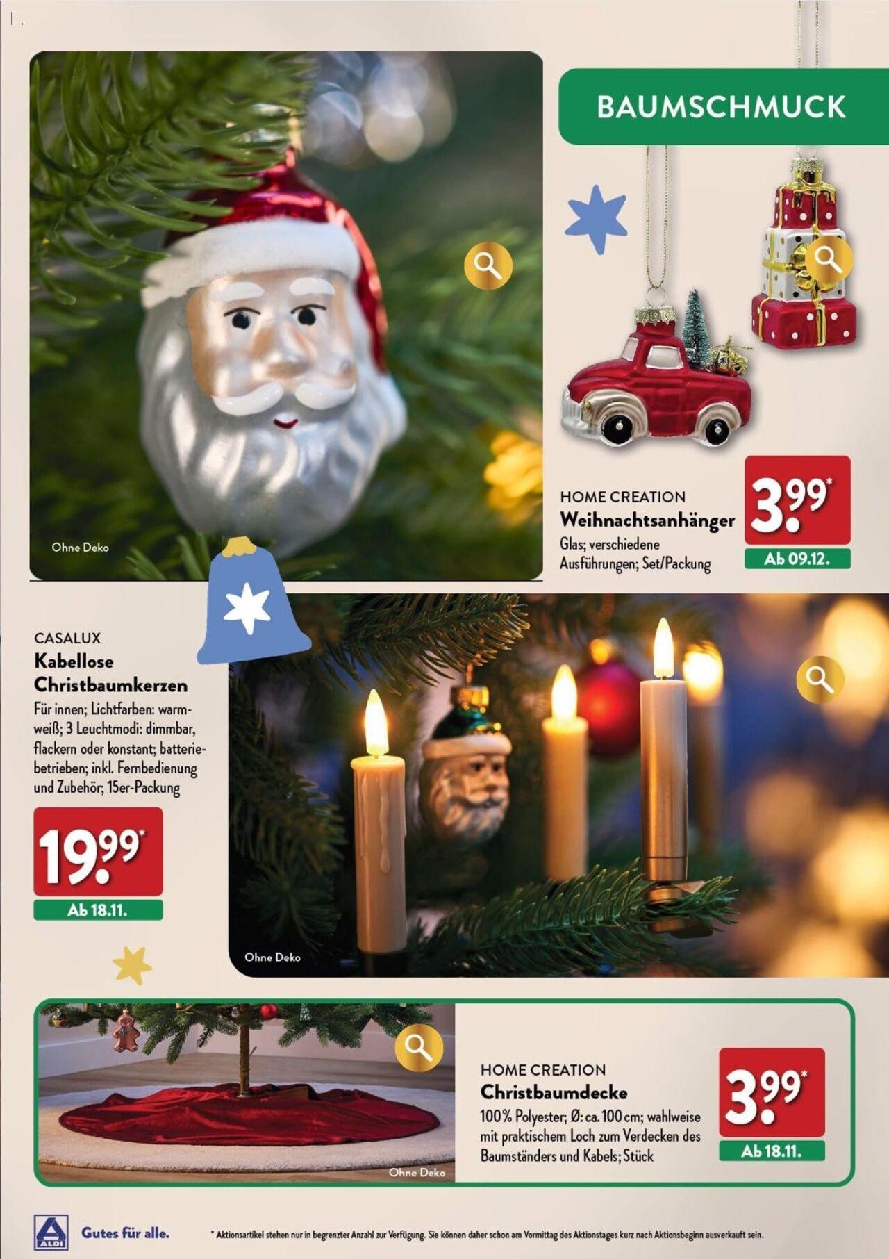 aldi - Aldi Weihnachten Deko und Geschenke 17.10.2024 - 16.12.2024 - page: 17