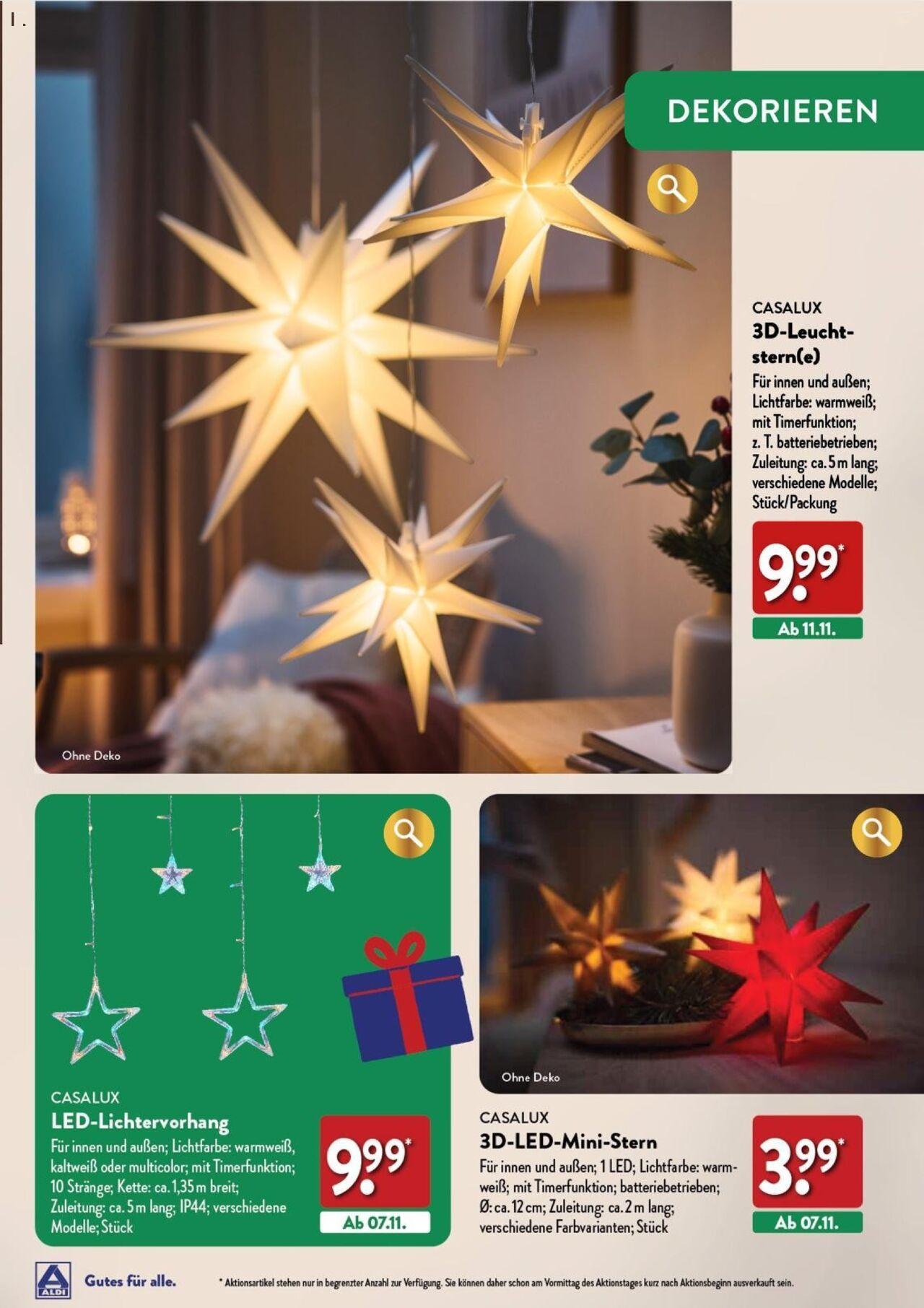 aldi - Aldi Weihnachten Deko und Geschenke 17.10.2024 - 16.12.2024 - page: 11