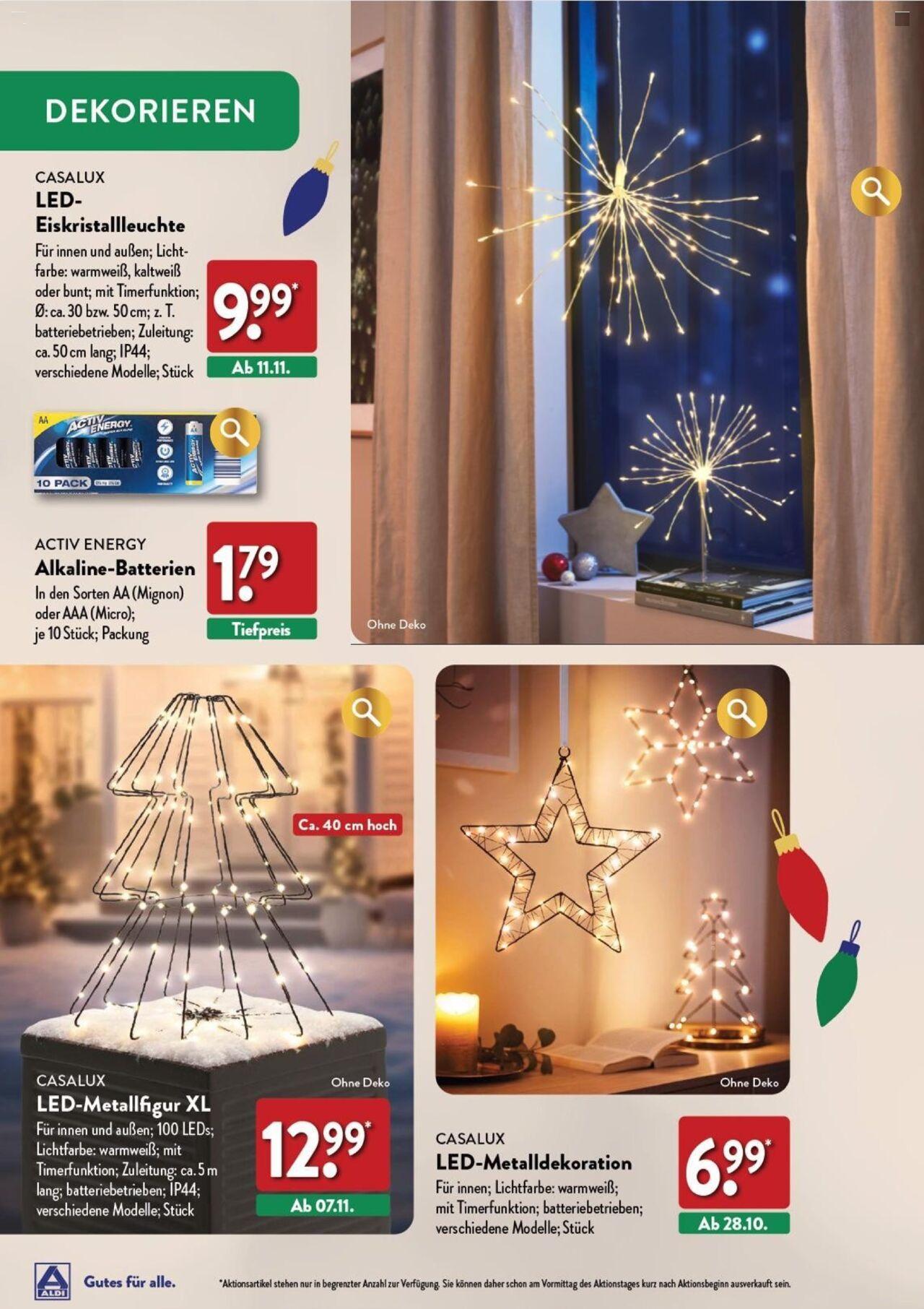 aldi - Aldi Weihnachten Deko und Geschenke 17.10.2024 - 16.12.2024 - page: 10