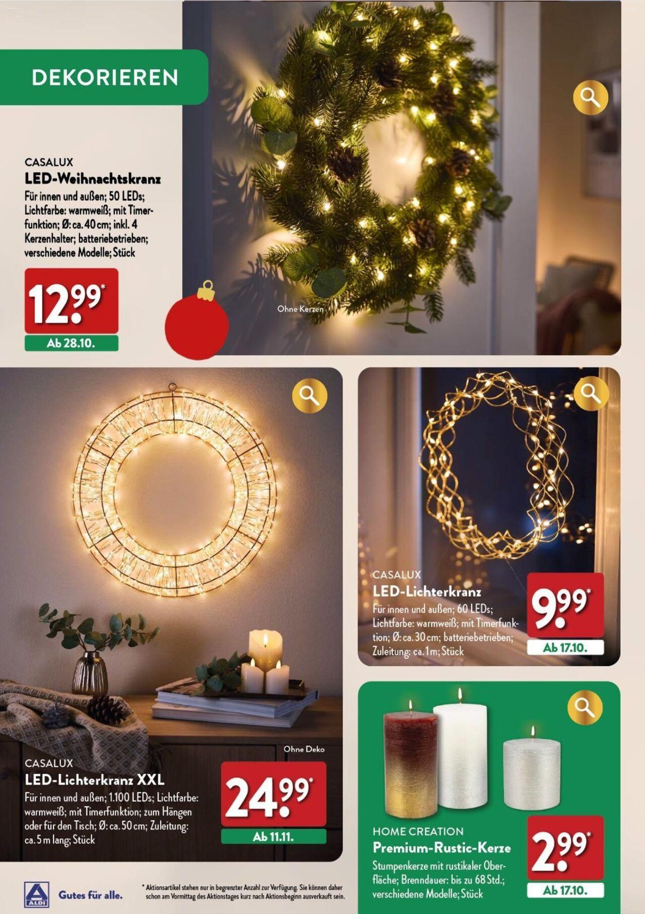 aldi - Aldi Weihnachten Deko und Geschenke 17.10.2024 - 16.12.2024 - page: 8