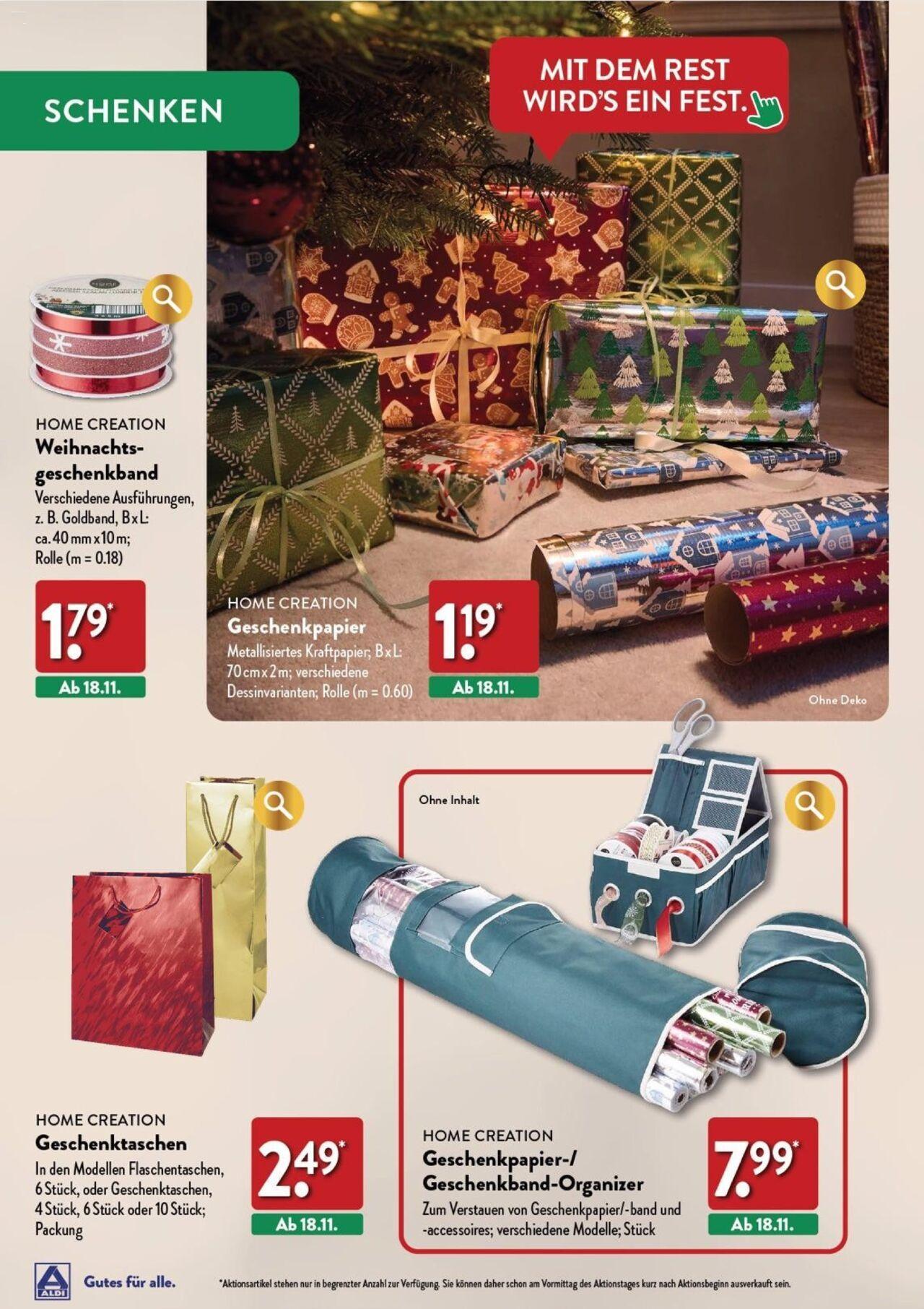 aldi - Aldi Weihnachten Deko und Geschenke 17.10.2024 - 16.12.2024 - page: 22