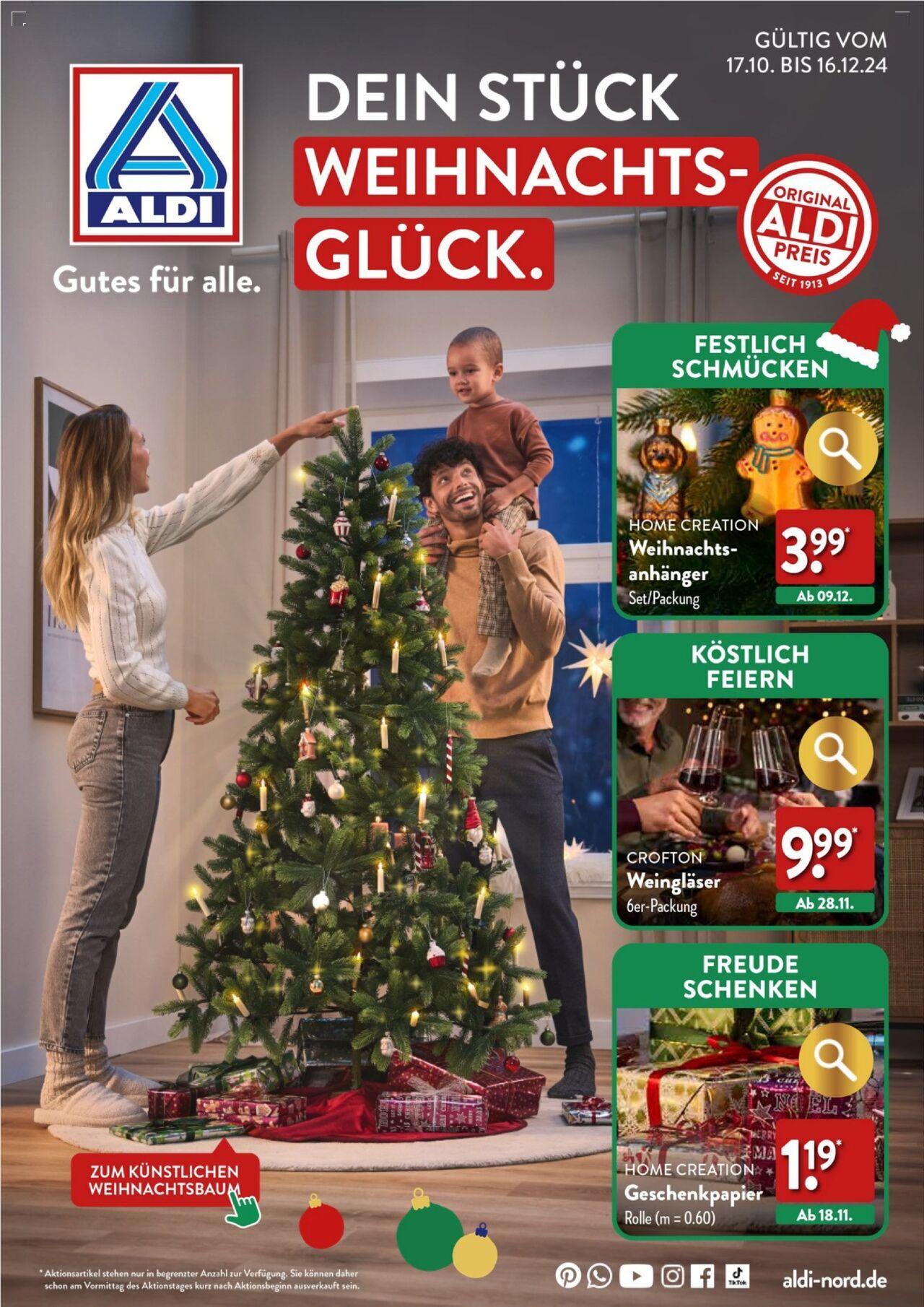 aldi - Aldi Weihnachten Deko und Geschenke 17.10.2024 - 16.12.2024