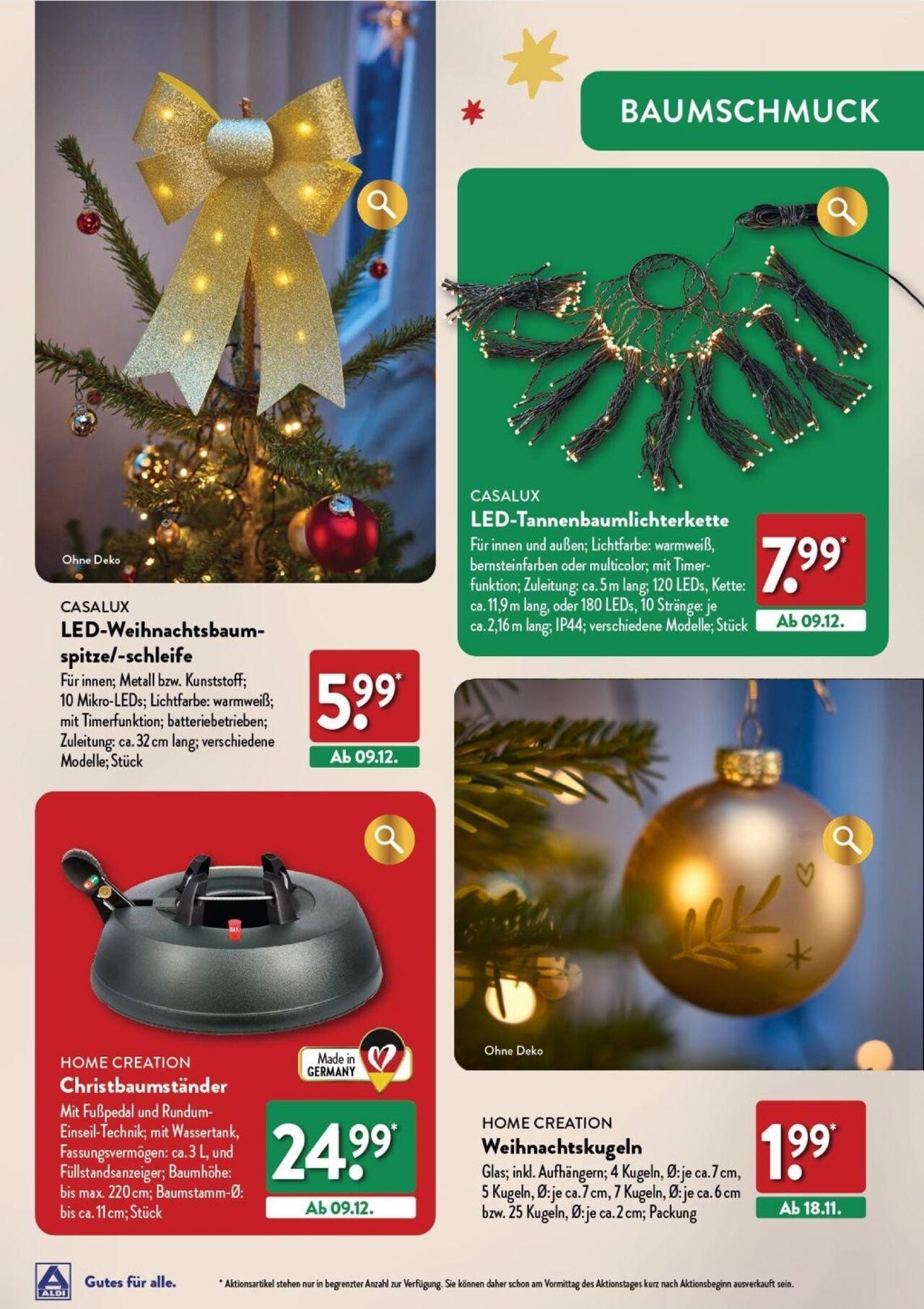 aldi - Aldi Weihnachten Deko und Geschenke 17.10.2024 - 16.12.2024 - page: 15