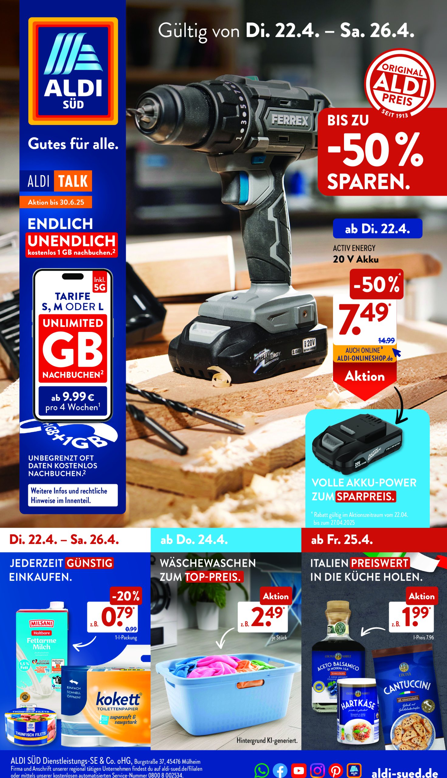 aldi - ALDI SÜD-Prospekt gültig von 22.04. bis 26.04. - page: 1 aldi - ALDI SÜD-Prospekt gültig von 22.04. bis 26.04. - page: 1