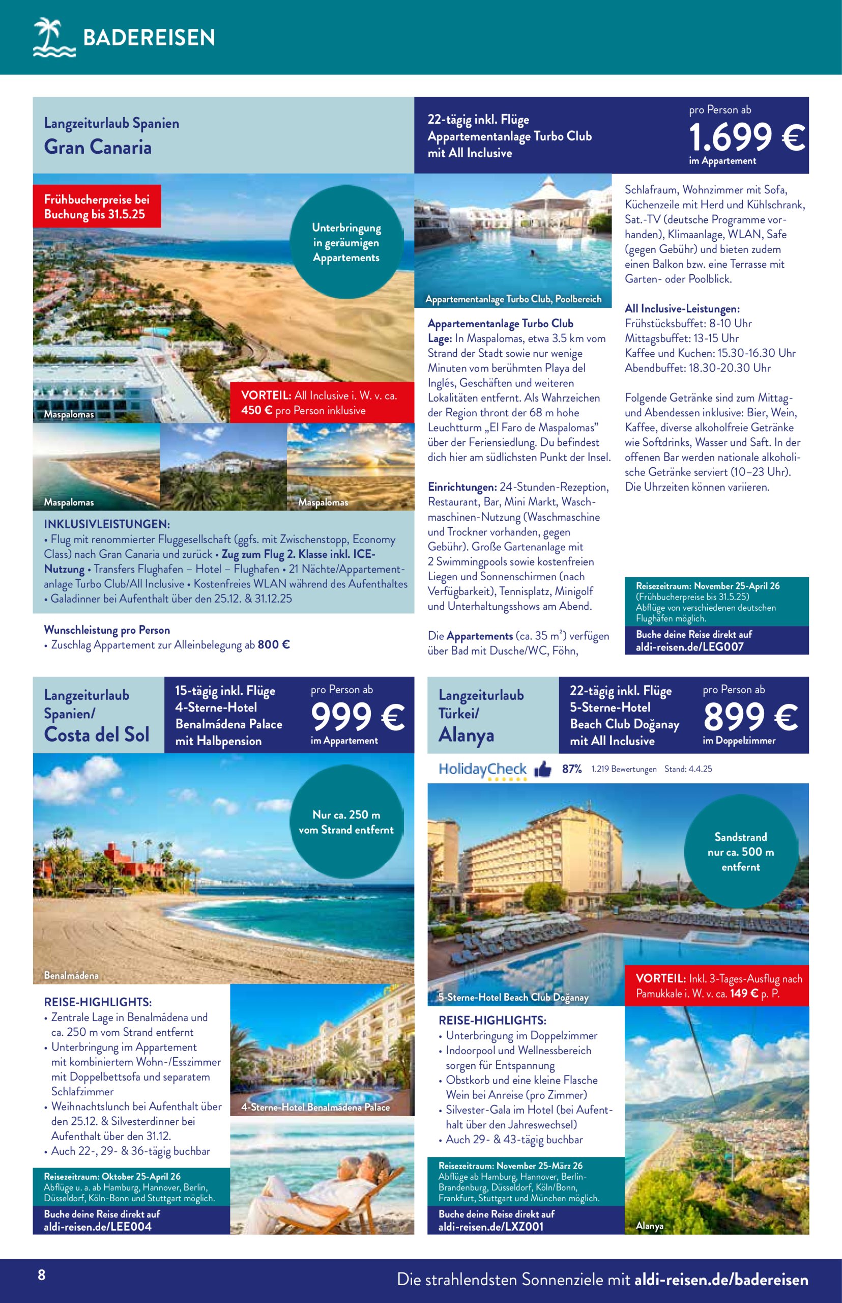 aldi - ALDI SÜD - Reisemagazin Mai-Prospekt gültig von 02.05. bis 31.05. - page: 8