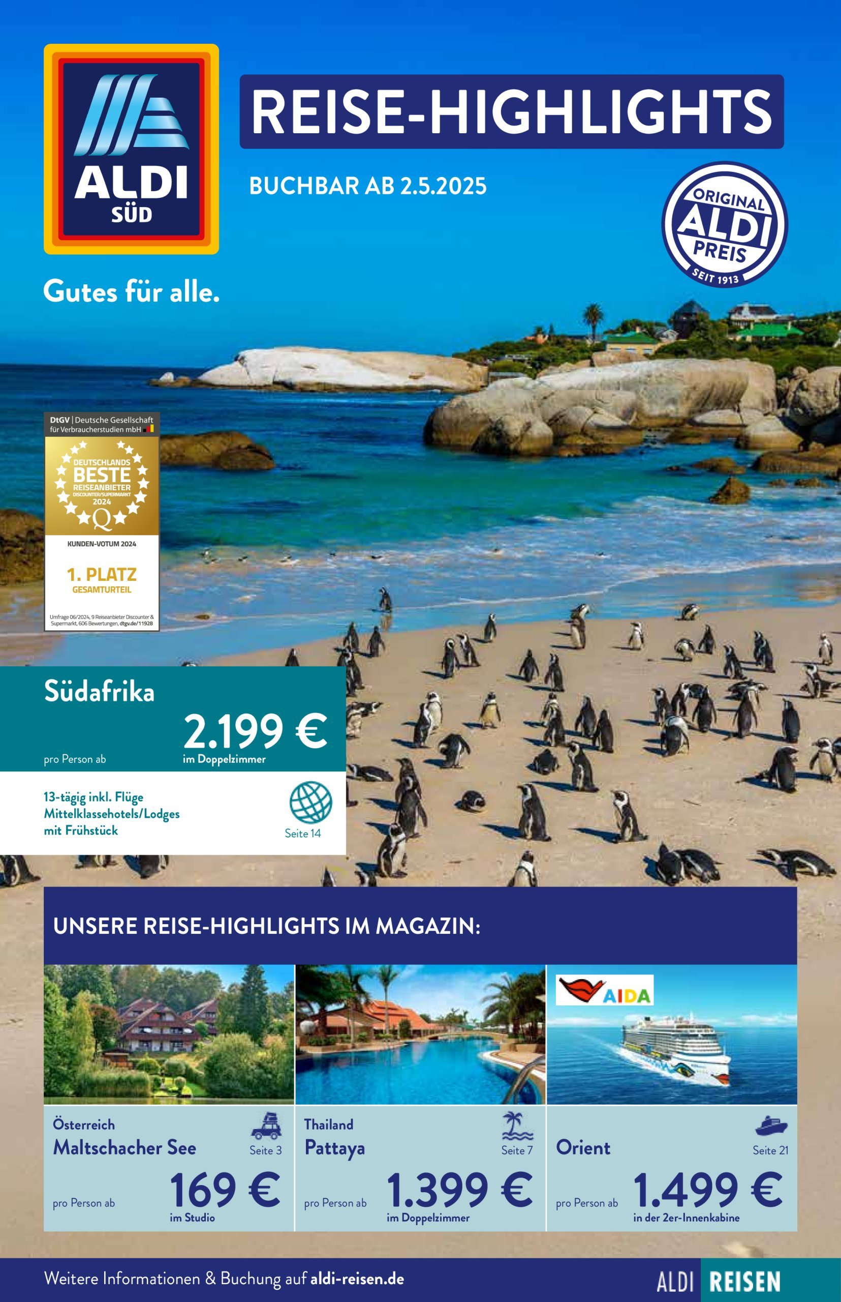aldi - ALDI SÜD - Reisemagazin Mai-Prospekt gültig von 02.05. bis 31.05.