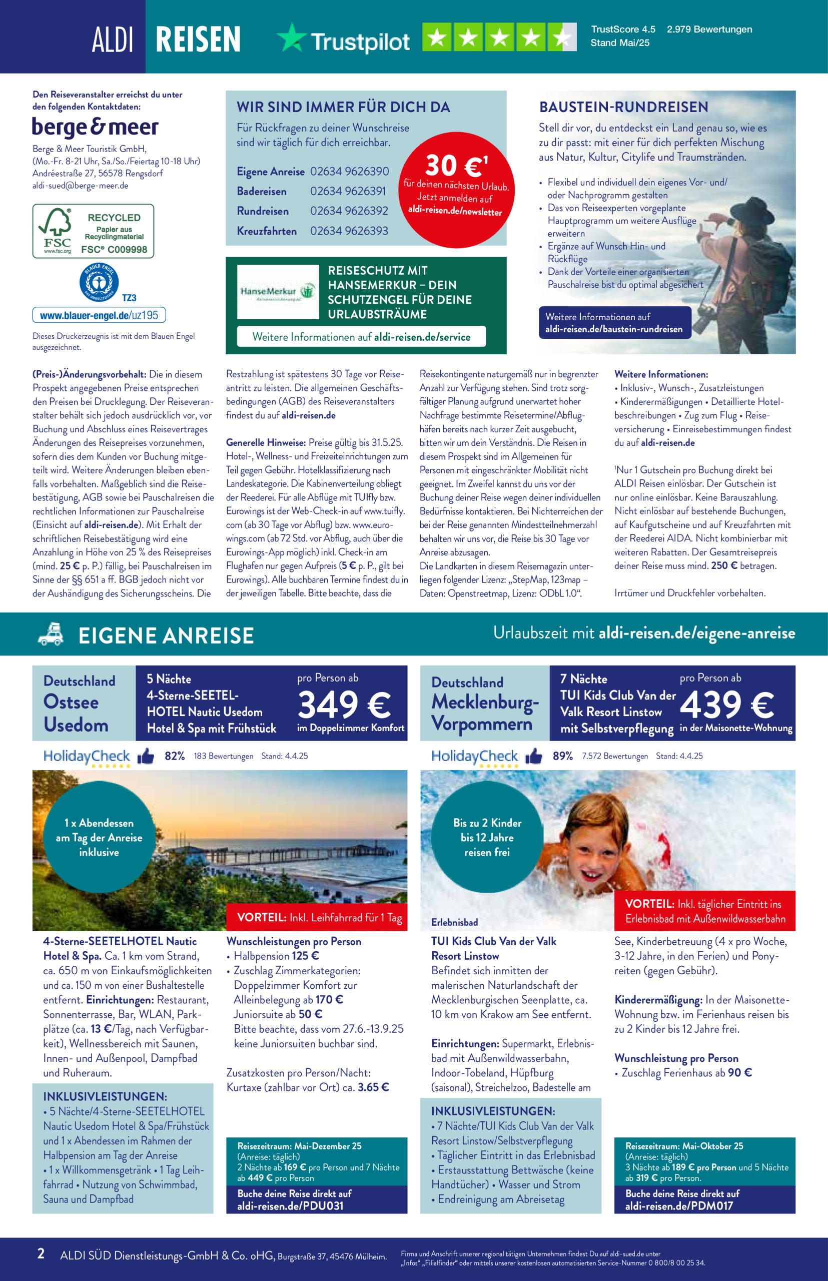 aldi - ALDI SÜD - Reisemagazin Mai-Prospekt gültig von 02.05. bis 31.05. - page: 2