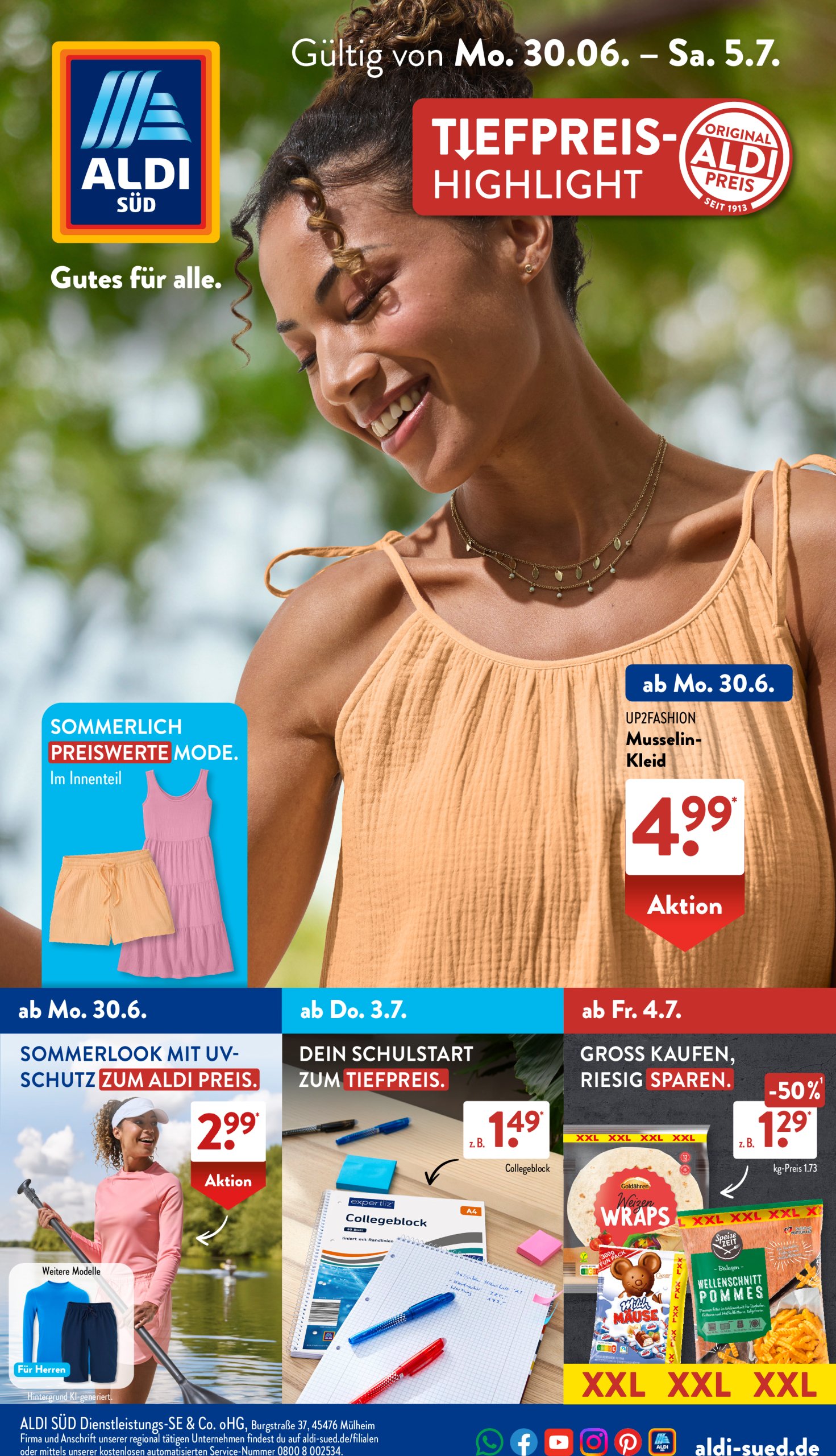 aldi - ALDI SÜD-Prospekt gültig vom 30.06. bis 05.07. - page: 1