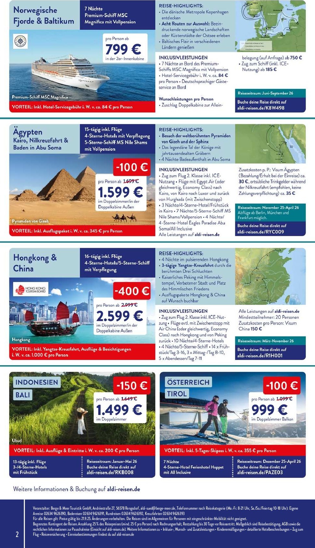 aldi - ALDI SÜD - Reisemagazin-Prospekt gültig vom 08.09. bis 21.09. - page: 2