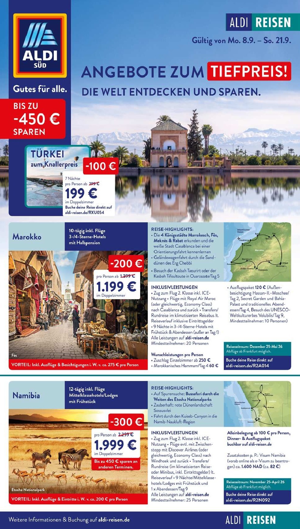 aldi - ALDI SÜD - Reisemagazin-Prospekt gültig vom 08.09. bis 21.09.