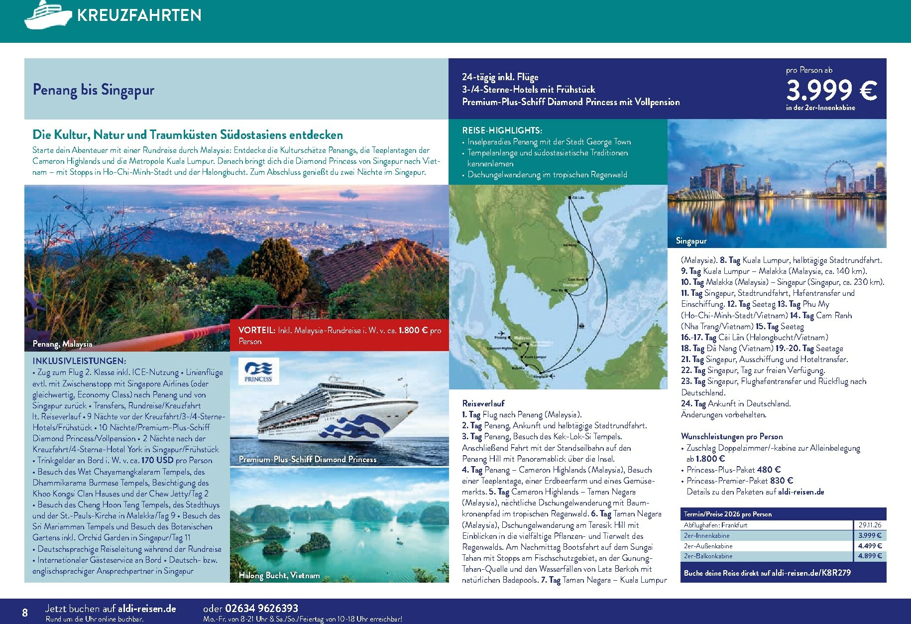 aldi - ALDI SÜD - Traumreisen-Prospekt gültig vom 01.11. bis 31.12. - page: 8