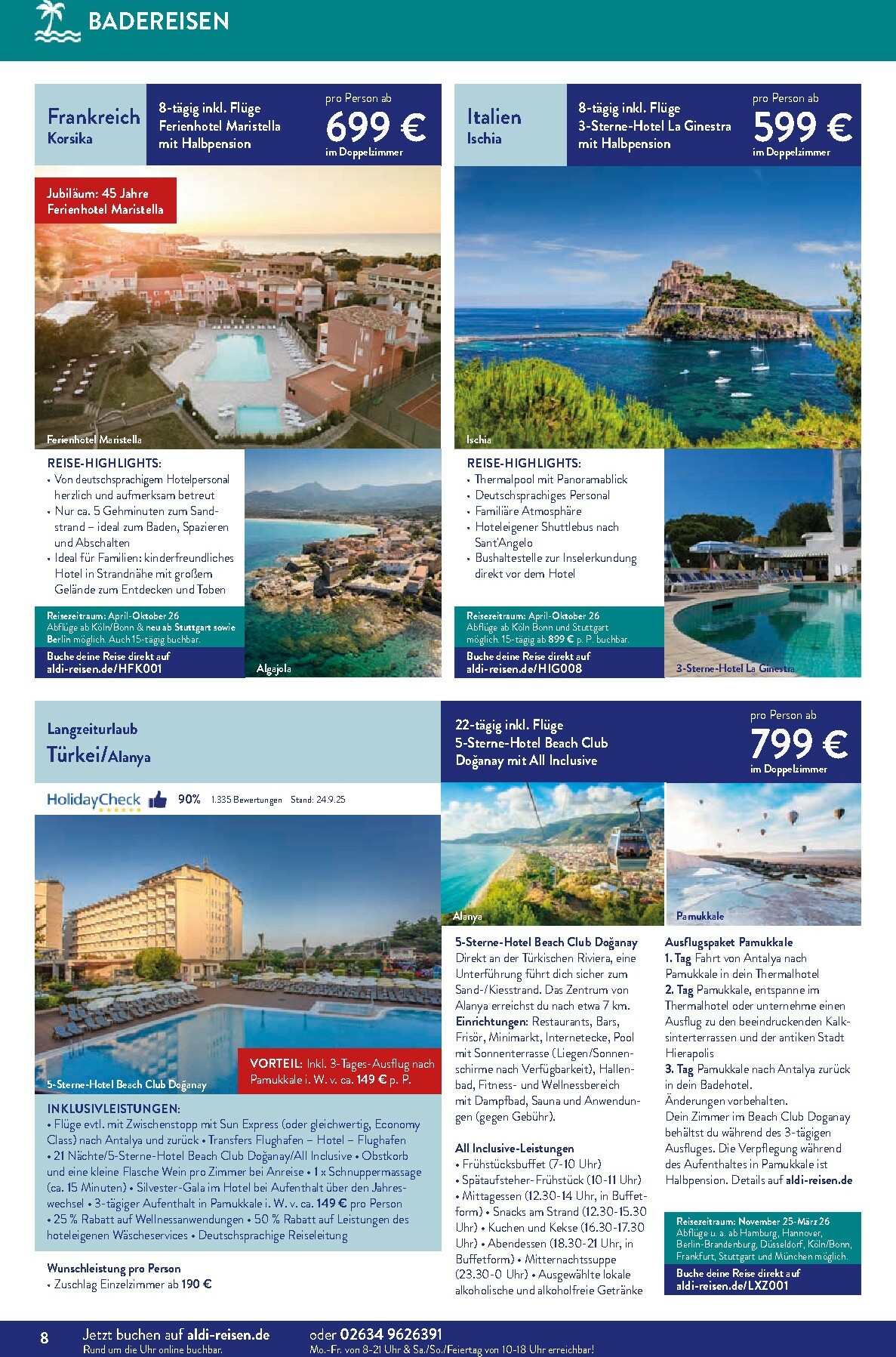 aldi - ALDI SÜD - Reisen-Prospekt gültig vom 01.11. bis 30.11. - page: 8