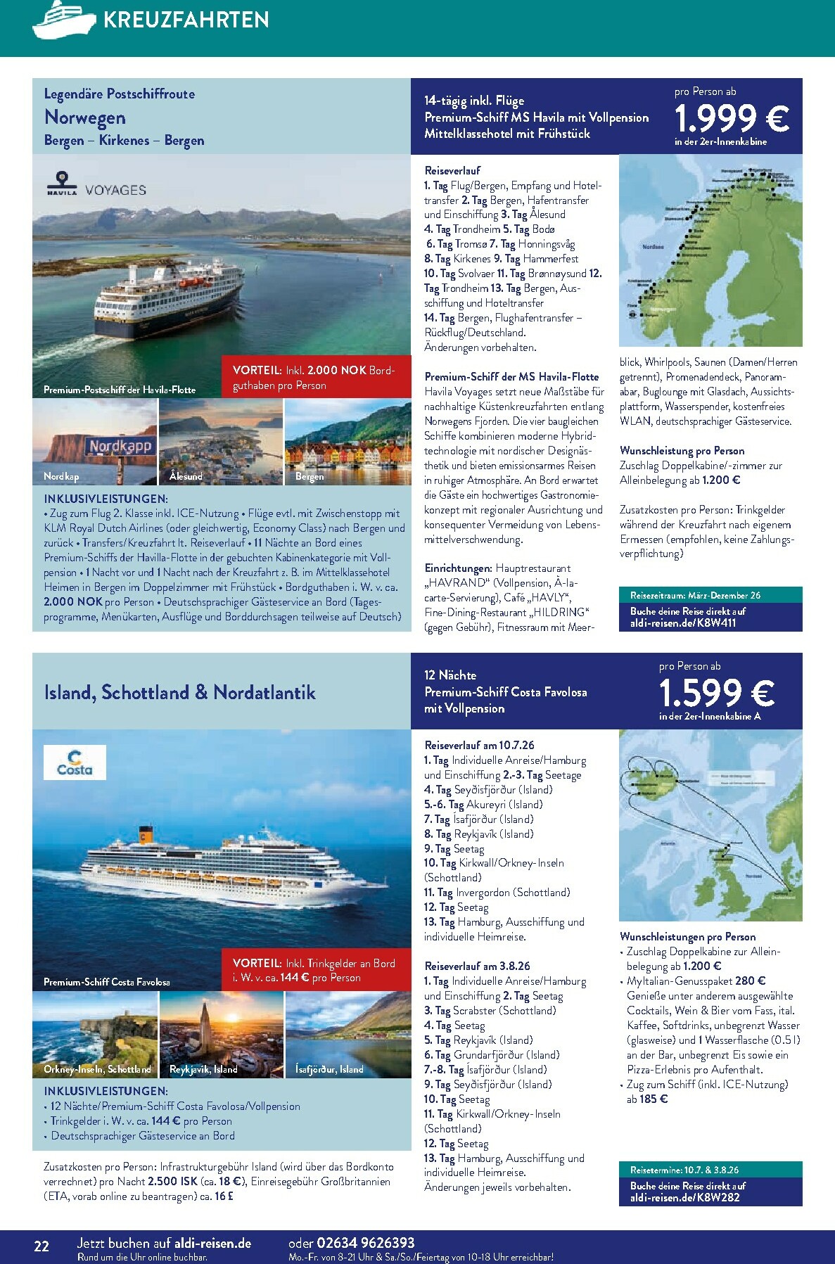 aldi - ALDI SÜD - Reisen-Prospekt gültig vom 01.11. bis 30.11. - page: 22