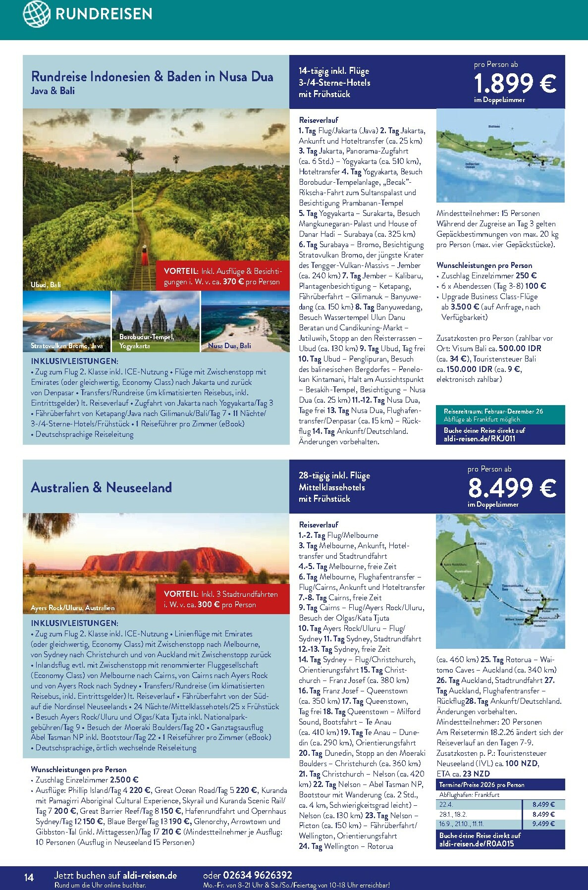 aldi - ALDI SÜD - Reisen-Prospekt gültig vom 01.11. bis 30.11. - page: 14