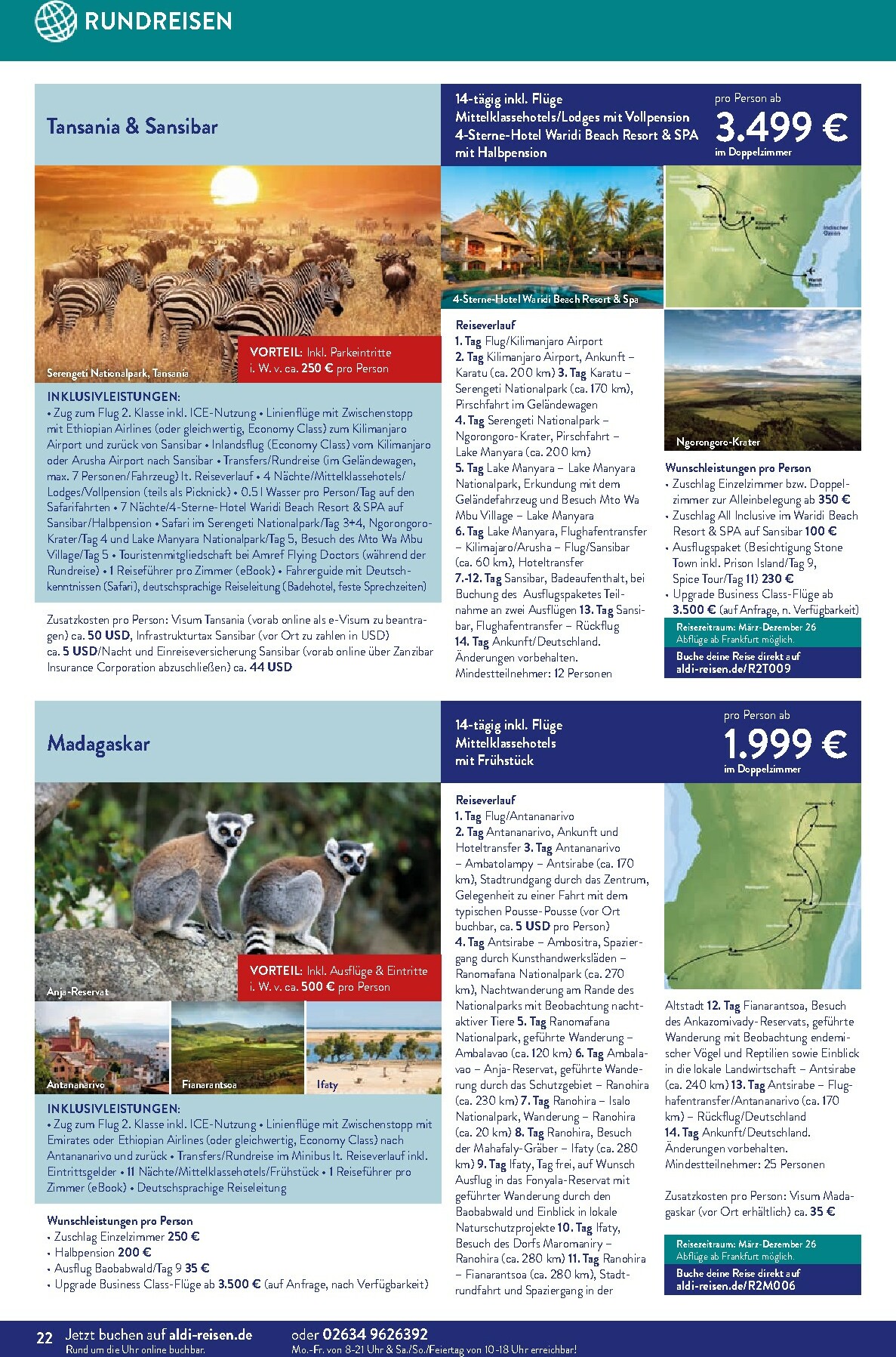 aldi - ALDI SÜD - Reisemagazin-Prospekt gültig vom 01.12. bis 31.12. - page: 22