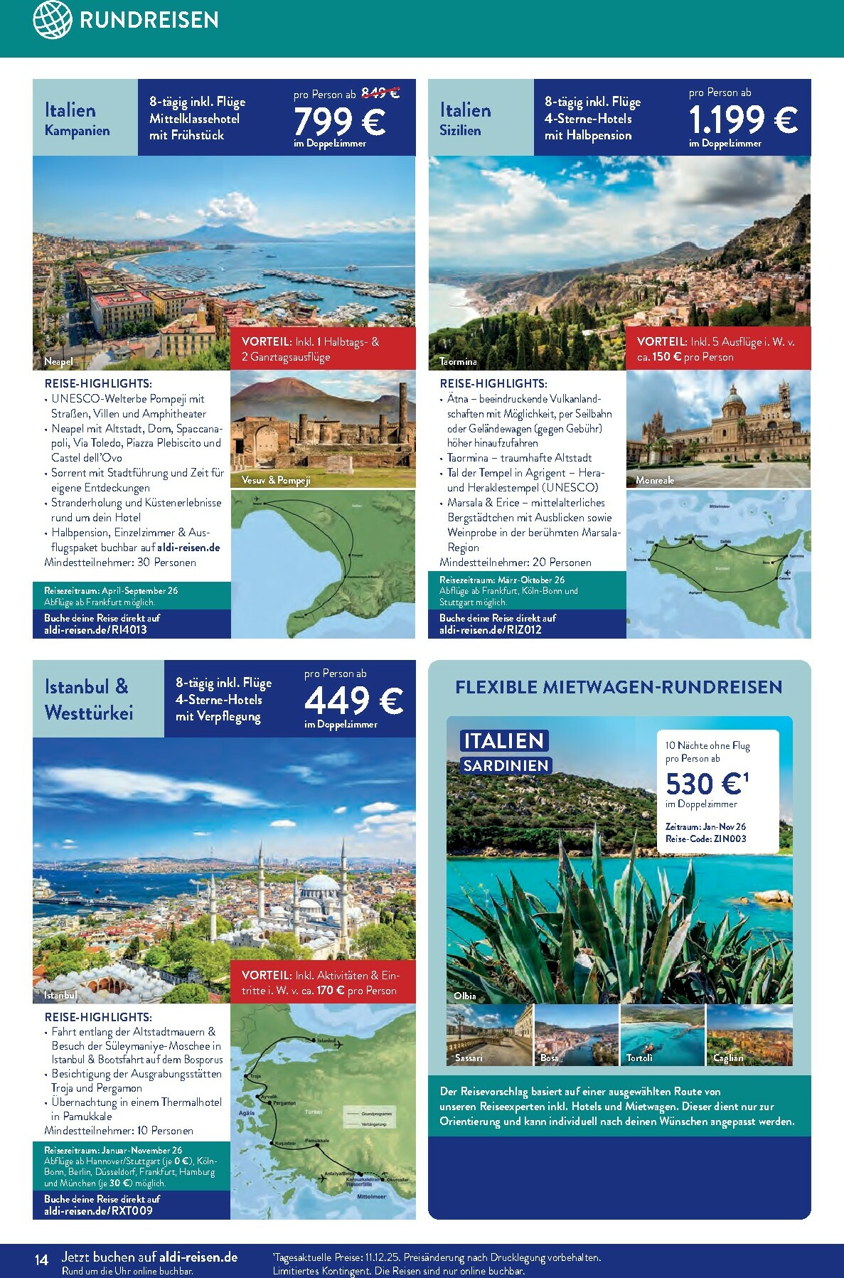 aldi - ALDI SÜD - Reisemagazin-Prospekt gültig vom 01.01. bis 31.01. - page: 14