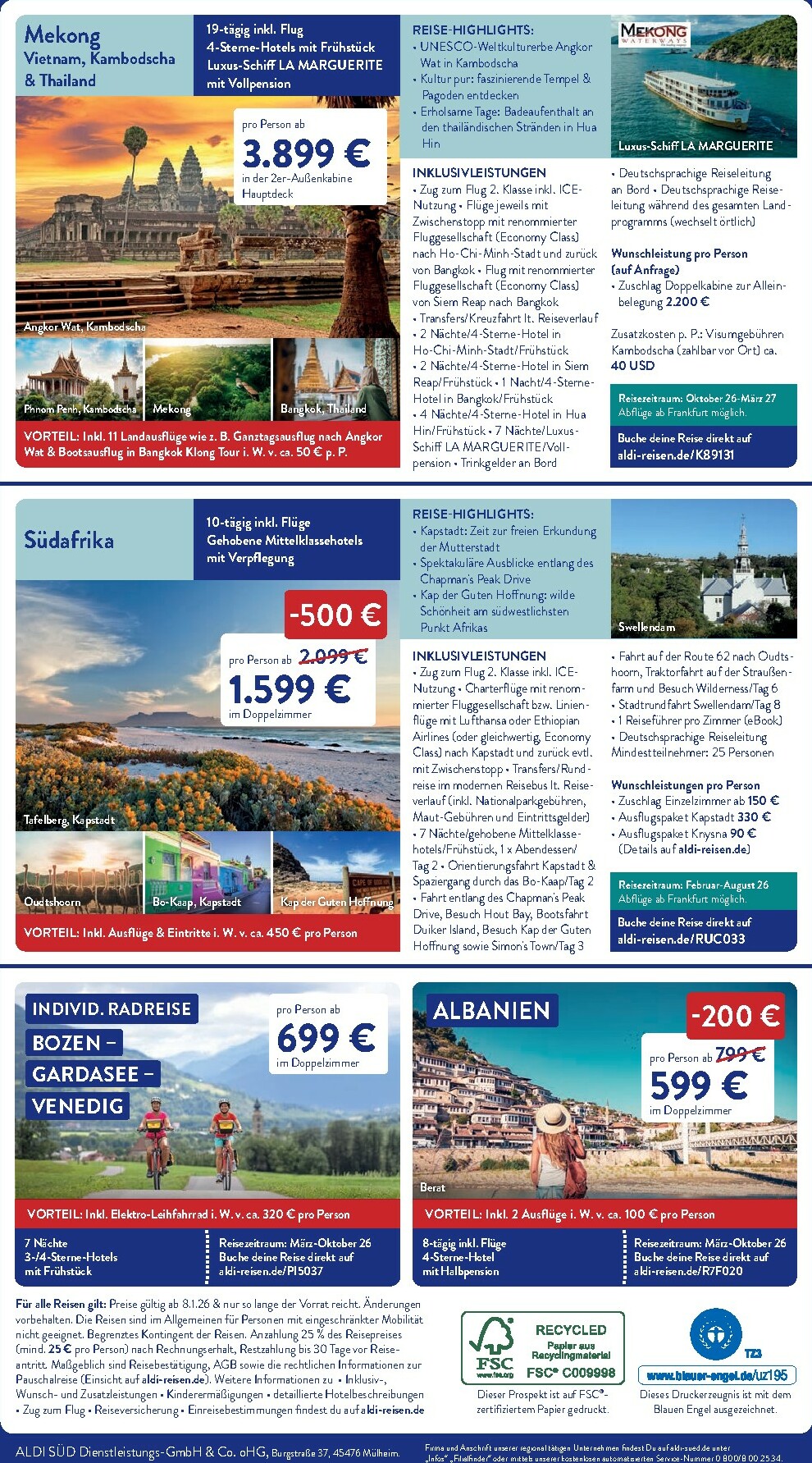 aldi - ALDI SÜD - Reisen-Prospekt gültig vom 08.01. bis 31.01. - page: 4