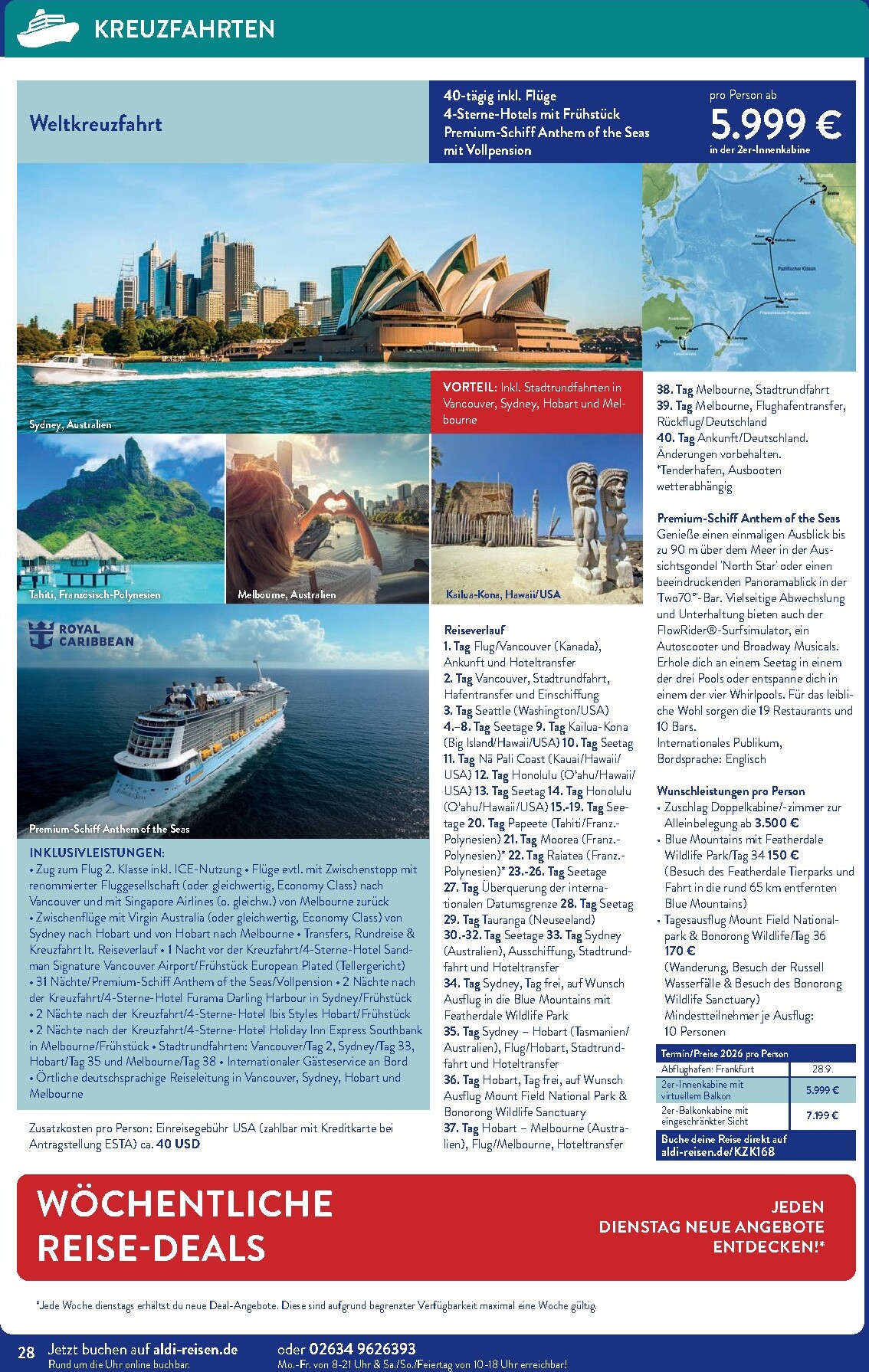 aldi - ALDI SÜD - Reisemagazin-Prospekt gültig vom 01.03.2026 bis 31.03.2026 - page: 28