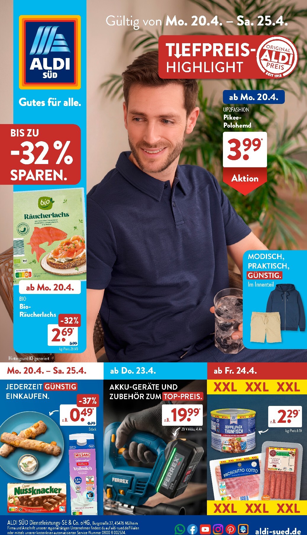 aldi - ALDI SÜD Prospekt nächste Woche – von Montag 20.04.2026 bis Samstag 25.04.2026