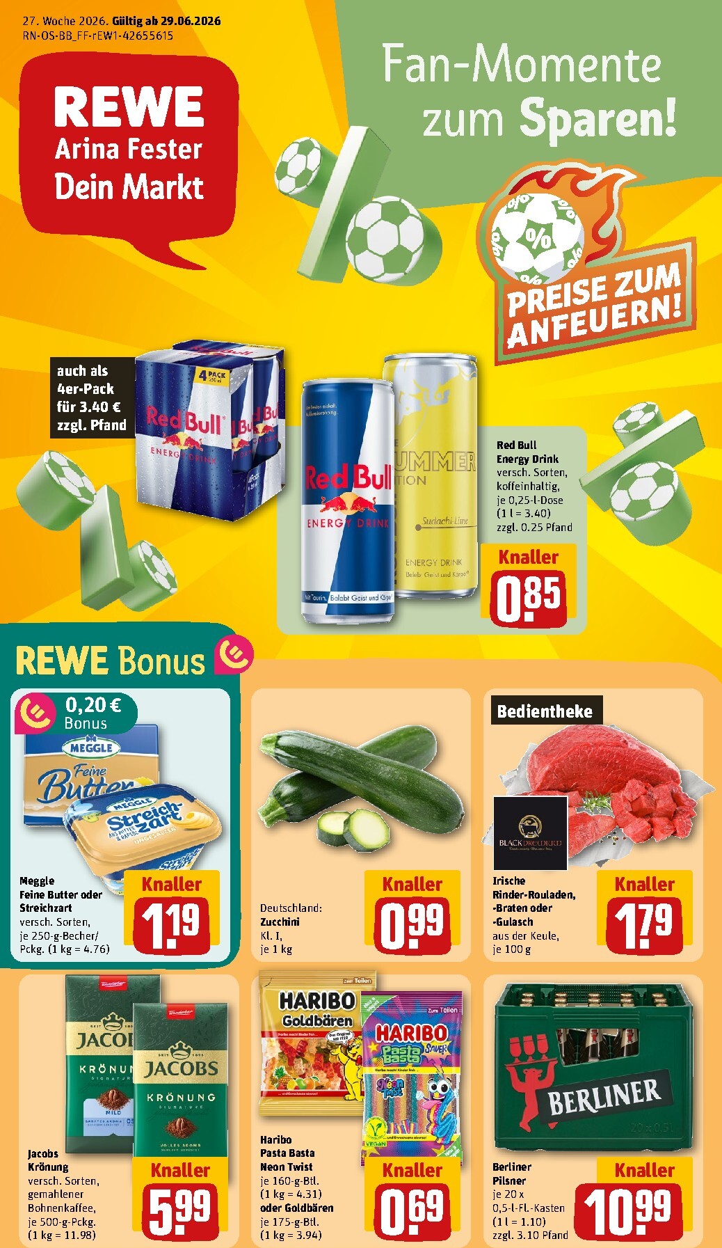 rewe - Rewe Prospekt nächste Woche – von Montag 29.06.2026 bis Sonntag 05.07.2026 - page: 1