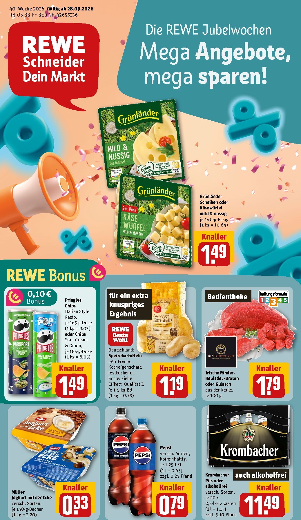 rewe - Rewe Prospekt nächste Woche – von Montag 28.09.2026 bis Sonntag 04.10.2026