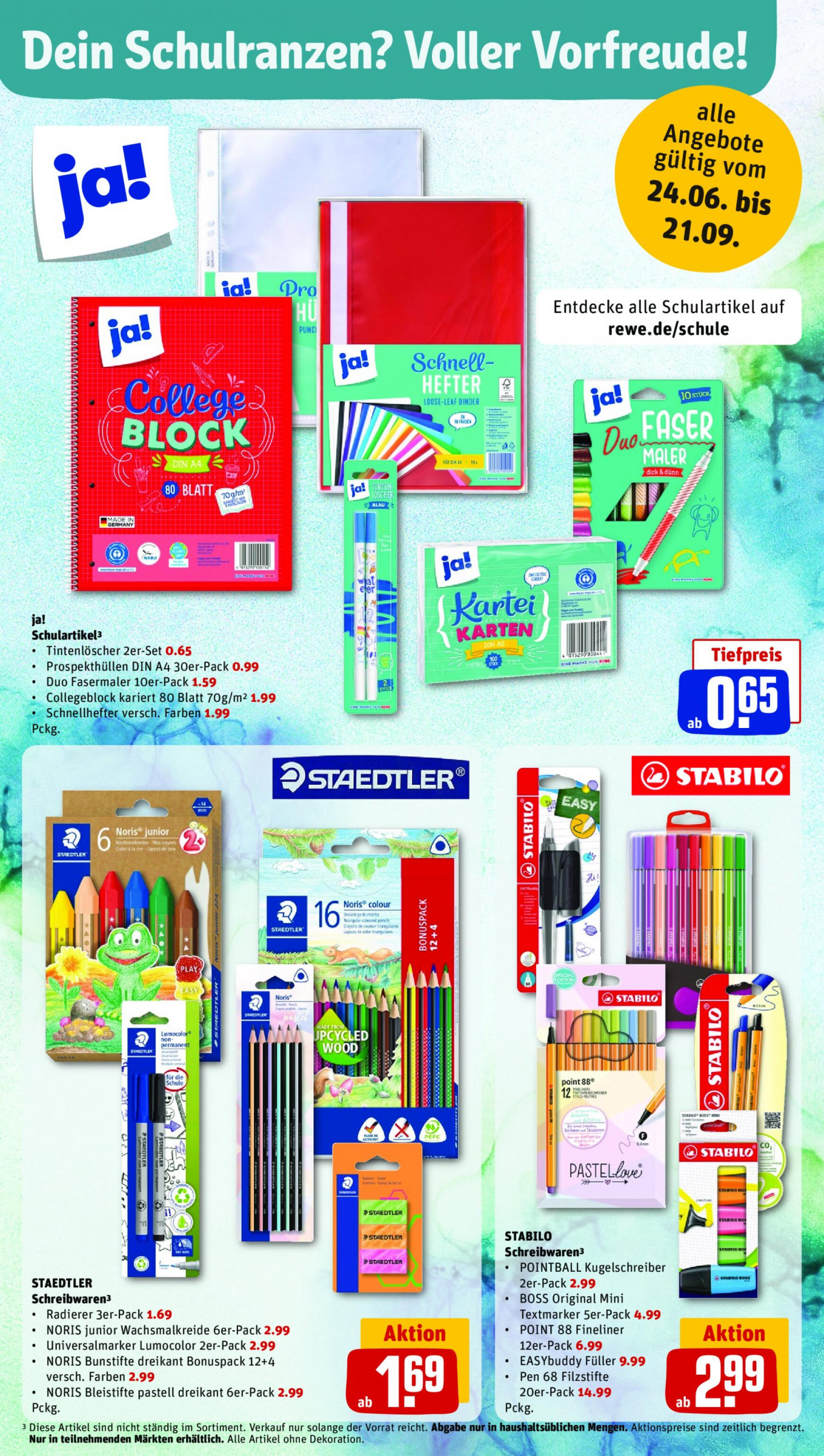 rewe - Flyer Rewe aktuell 24.06. - 29.06. - page: 34