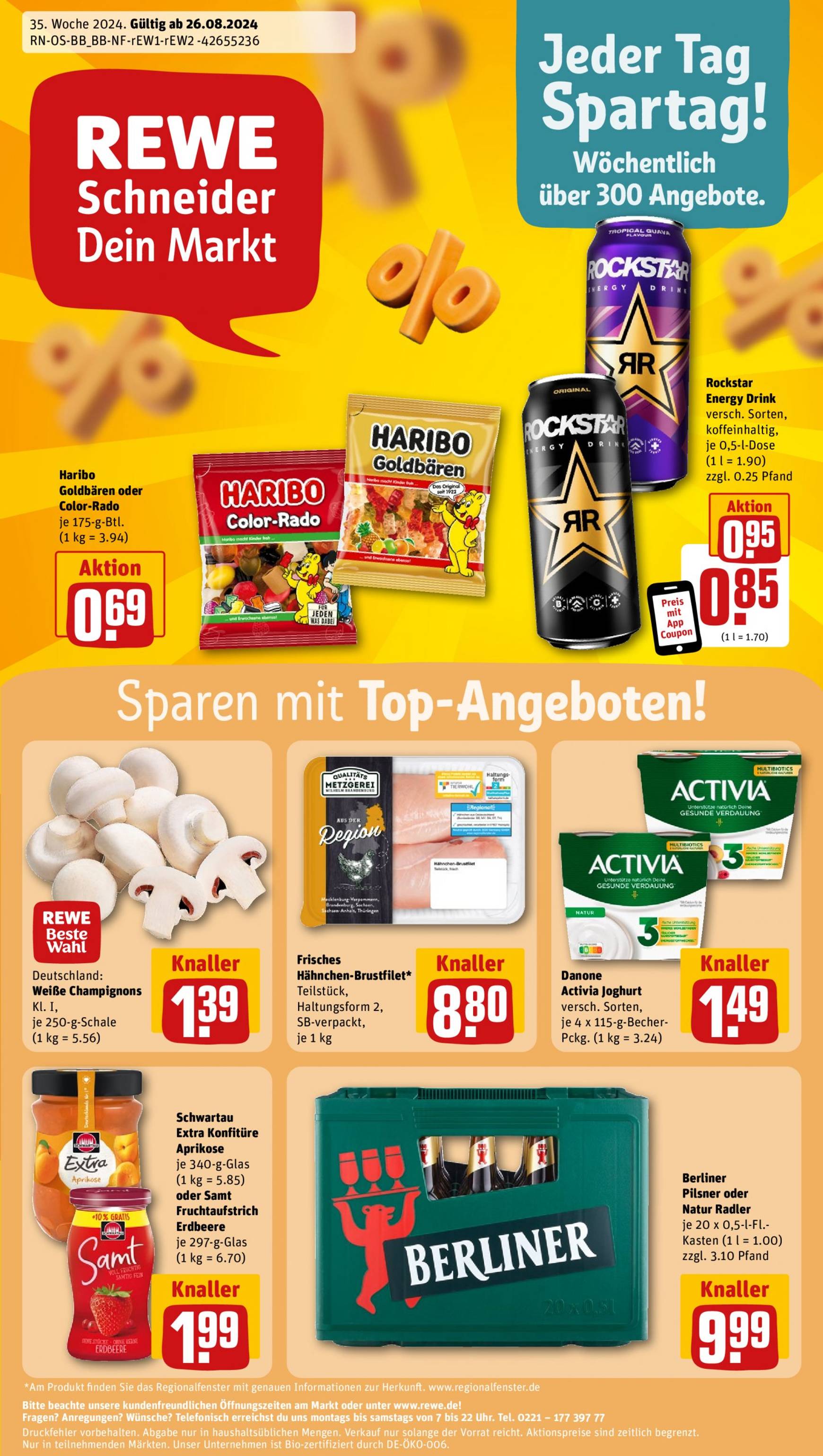 rewe - Rewe-Prospekt gültig ab 26.08. - 31.08.