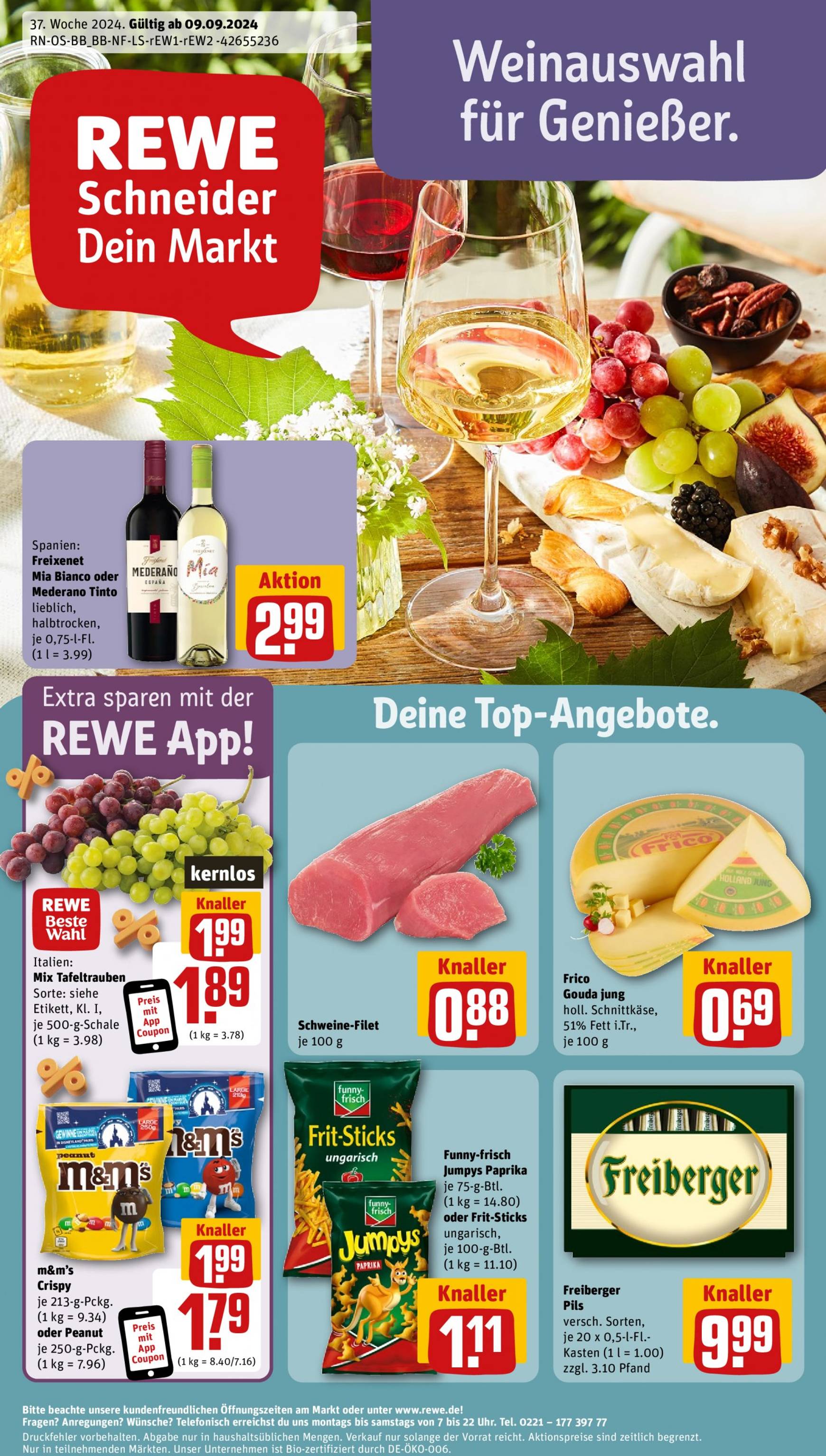 rewe - Rewe-Prospekt gültig ab 09.09. - 14.09.