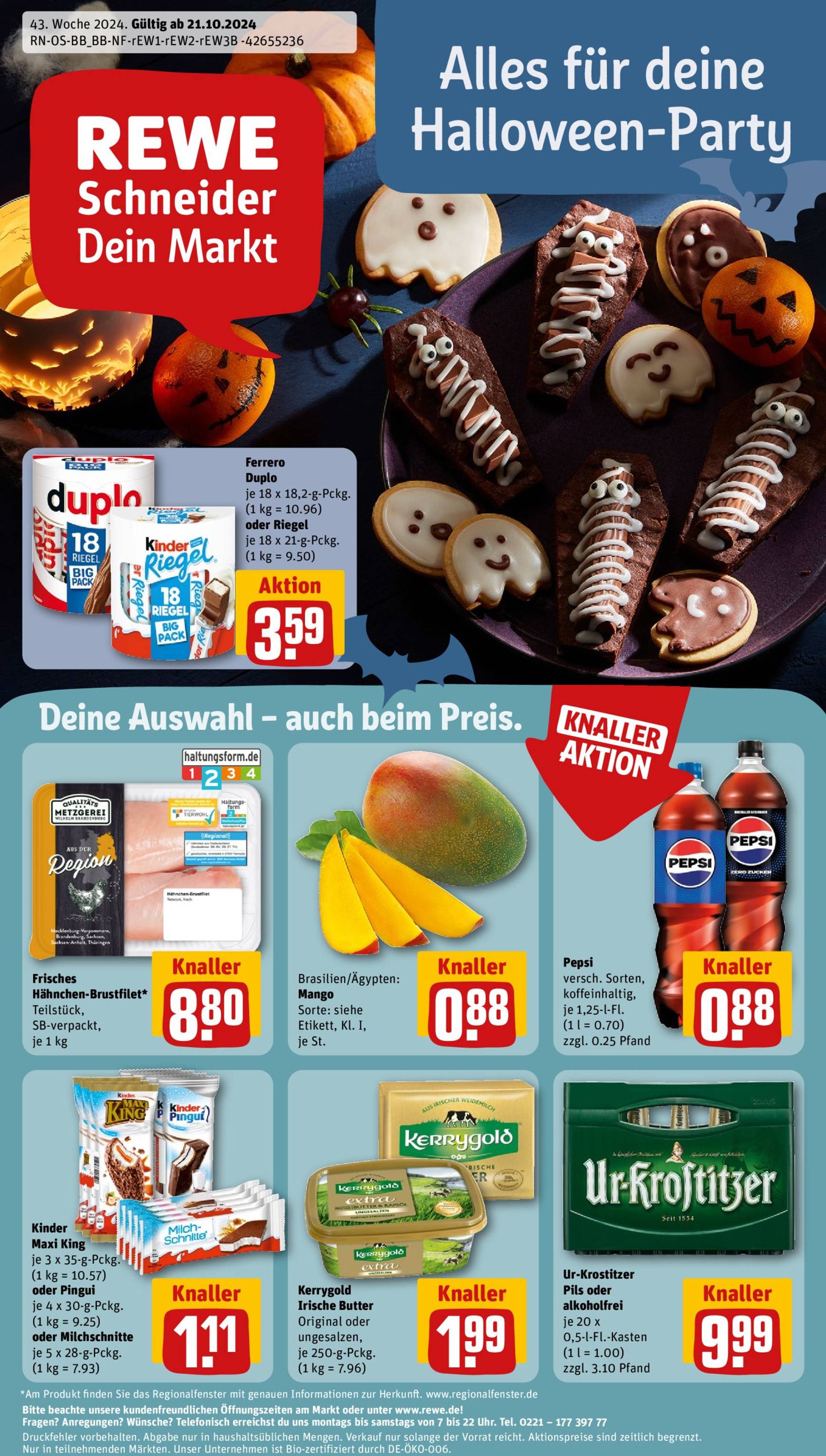 rewe - Rewe-Prospekt gültig von 21.10. bis 26.10. - page: 1