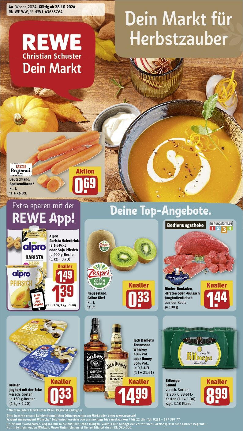 rewe - Rewe - Daaden, Betzdorfer Straße 9 28.10.2024 - 02.11.2024