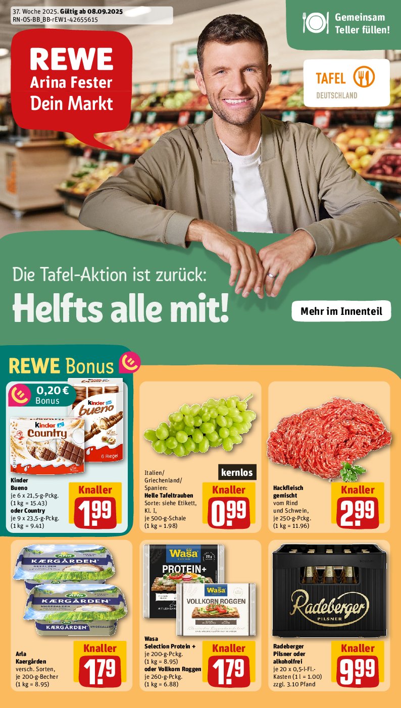 rewe - Rewe-Prospekt gültig vom 08.09. bis 14.09.