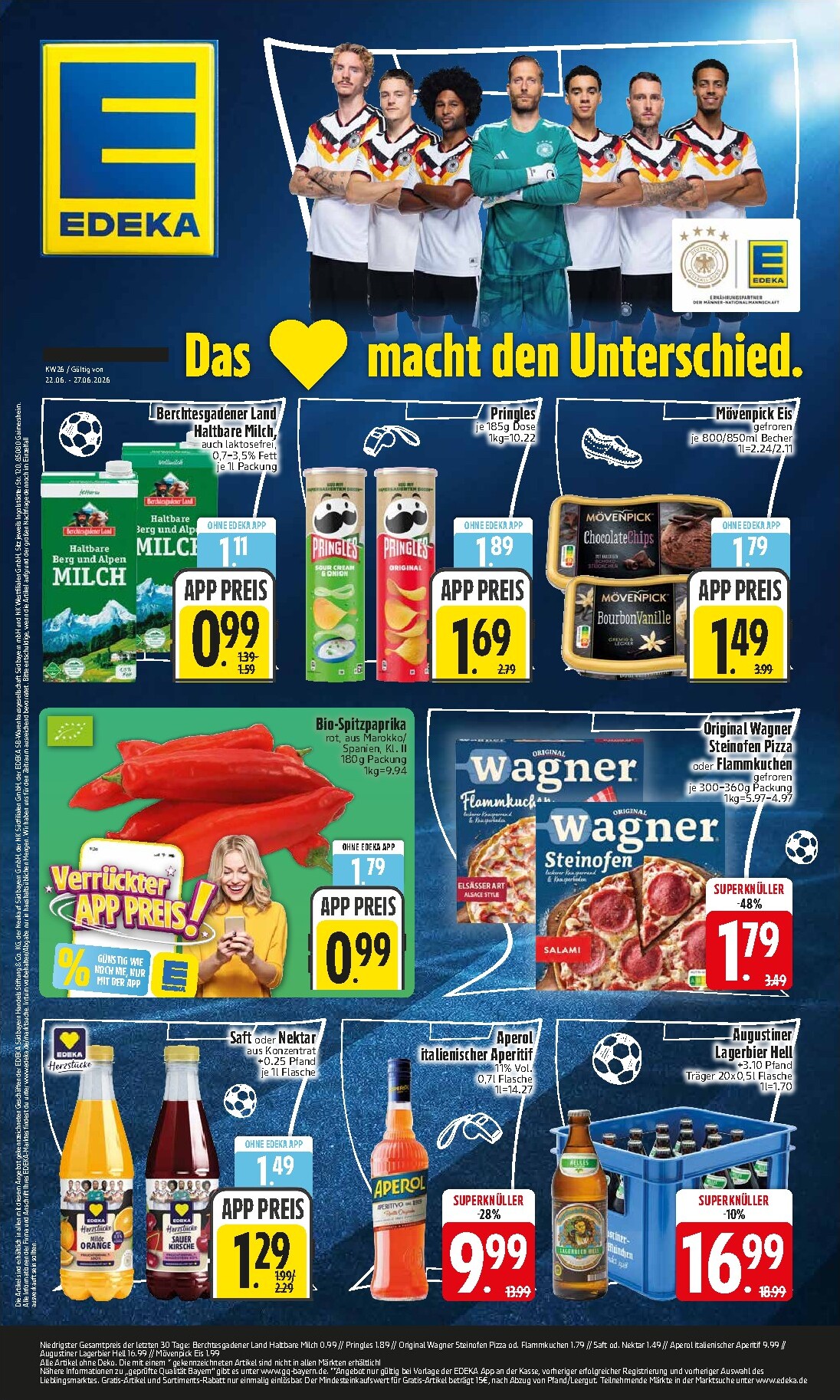 edeka - Edeka Prospekt – von Montag 22.06.2026 bis Samstag 27.06.2026 - page: 1