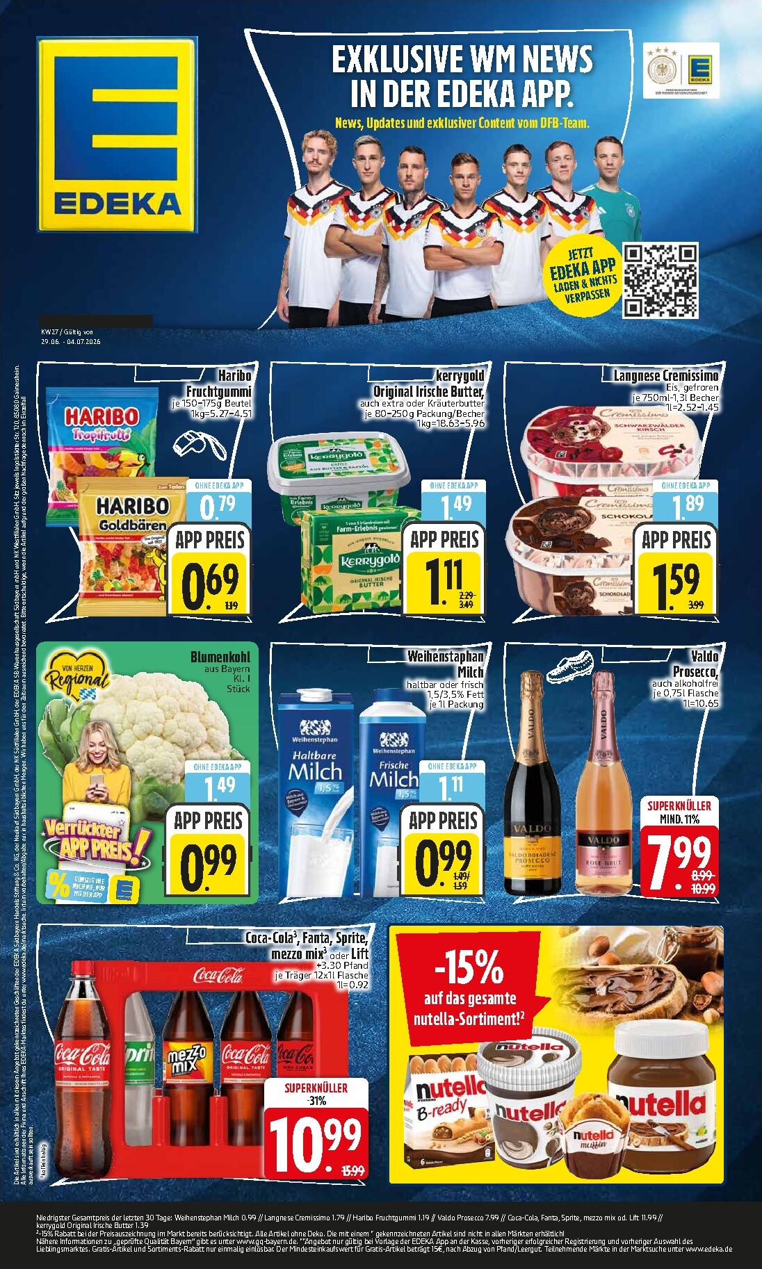 edeka - Edeka - Wochenangebote Prospekt – von Montag 29.06.2026 bis Samstag 04.07.2026 - page: 1