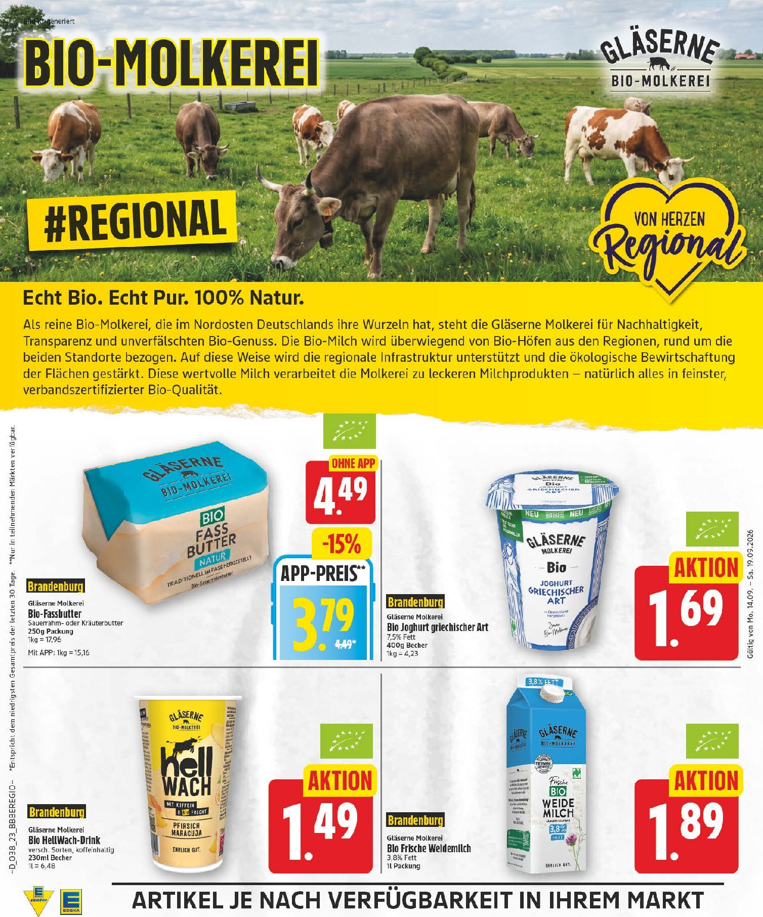 edeka - Edeka Prospekt nächste Woche – von Montag 14.09.2026 bis Samstag 19.09.2026 - page: 23