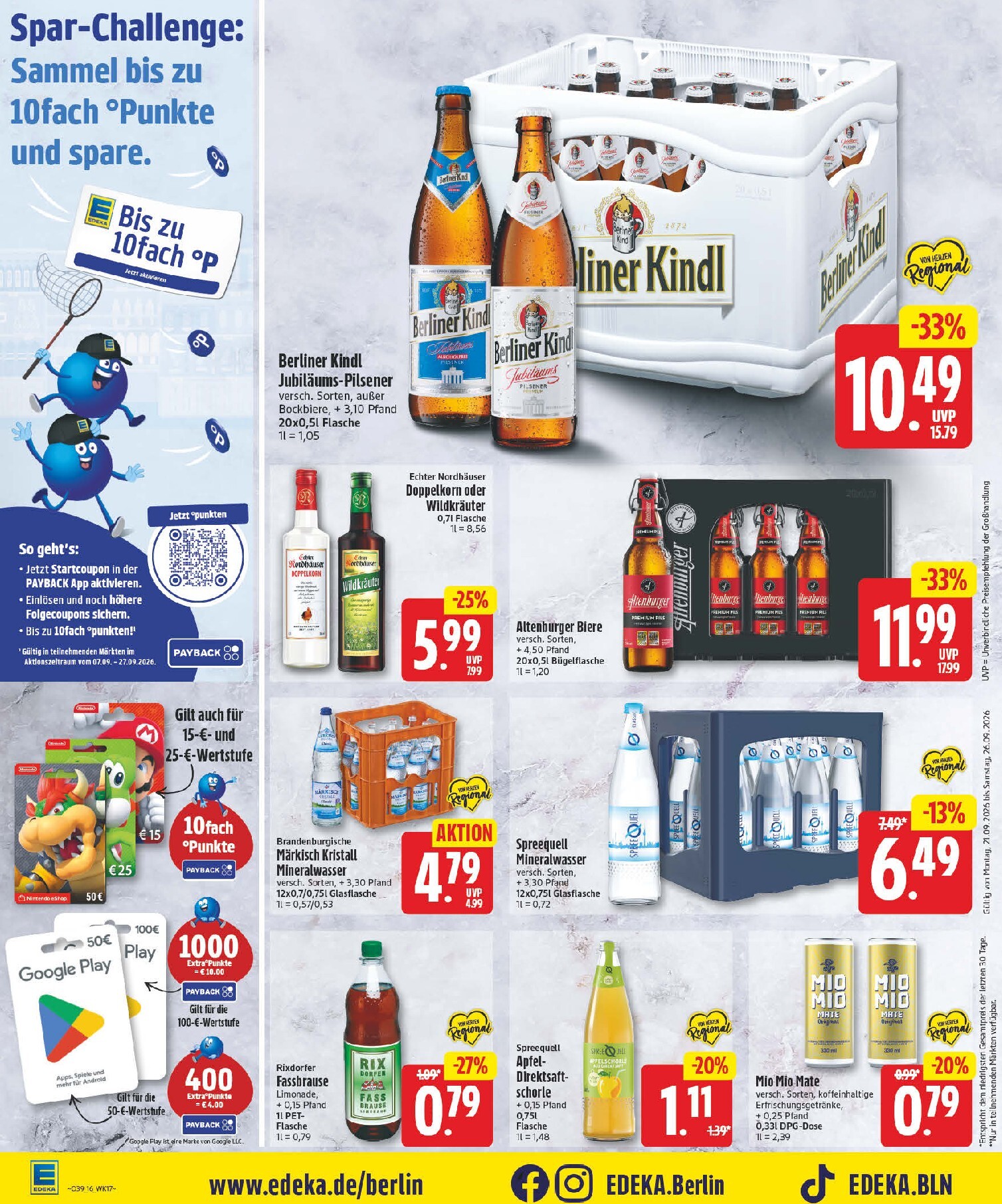 edeka - Edeka Prospekt nächste Woche – von Montag 21.09.2026 bis Samstag 26.09.2026 - page: 16