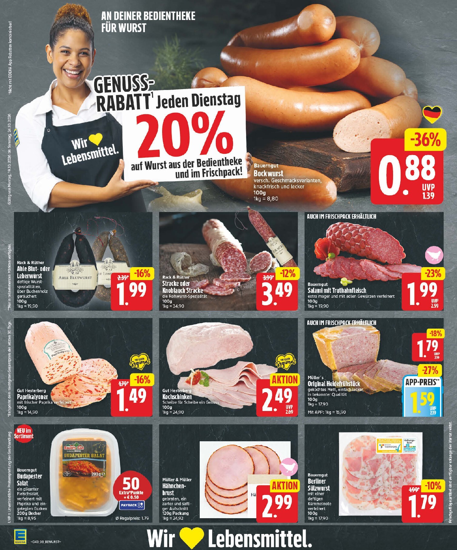 edeka - Edeka Prospekt nächste Woche – von Montag 19.10.2026 bis Samstag 24.10.2026 - page: 8