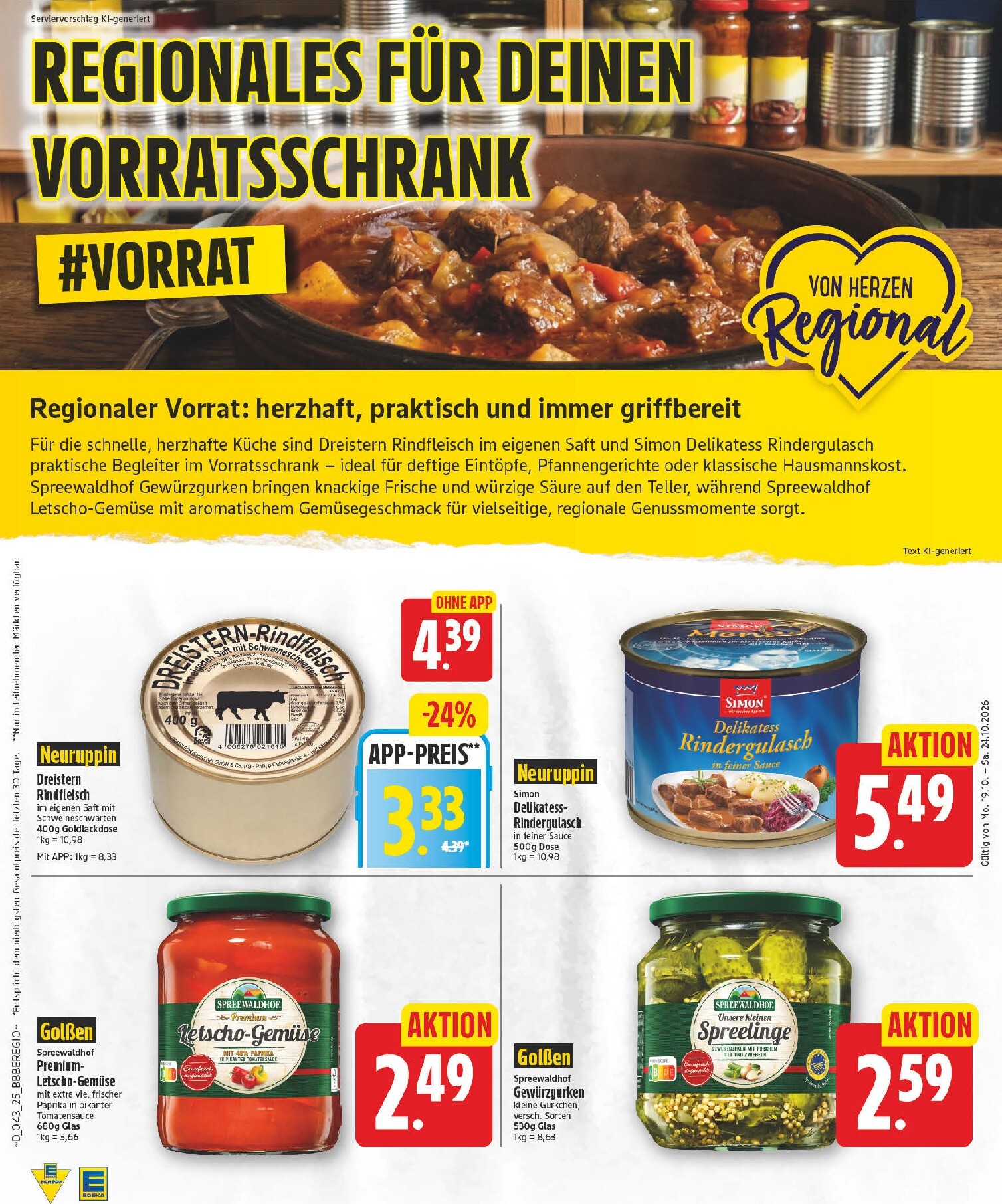 edeka - Edeka Prospekt nächste Woche – von Montag 19.10.2026 bis Samstag 24.10.2026 - page: 26