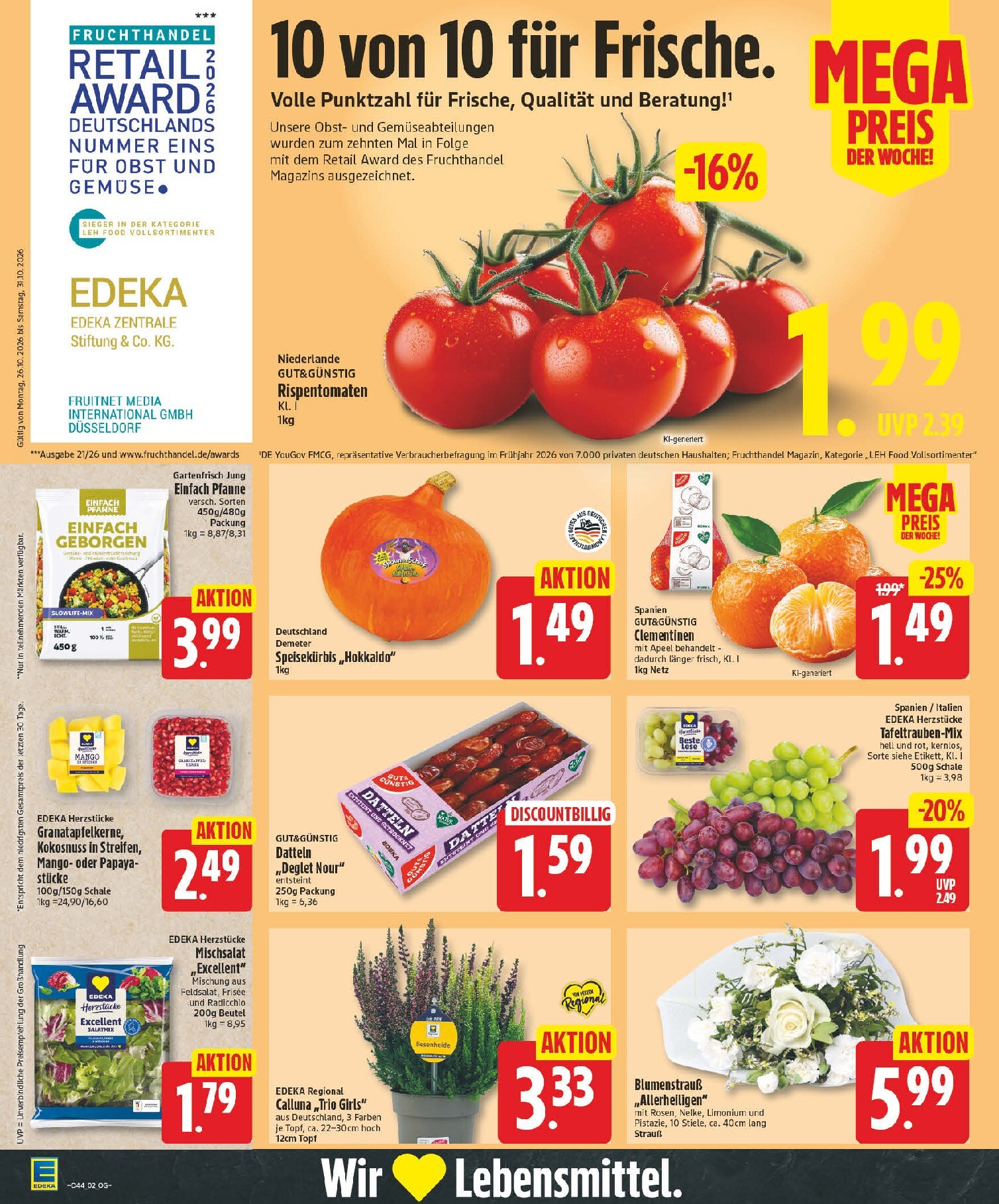 edeka - Edeka Prospekt nächste Woche – von Montag 26.10.2026 bis Samstag 31.10.2026 - page: 2