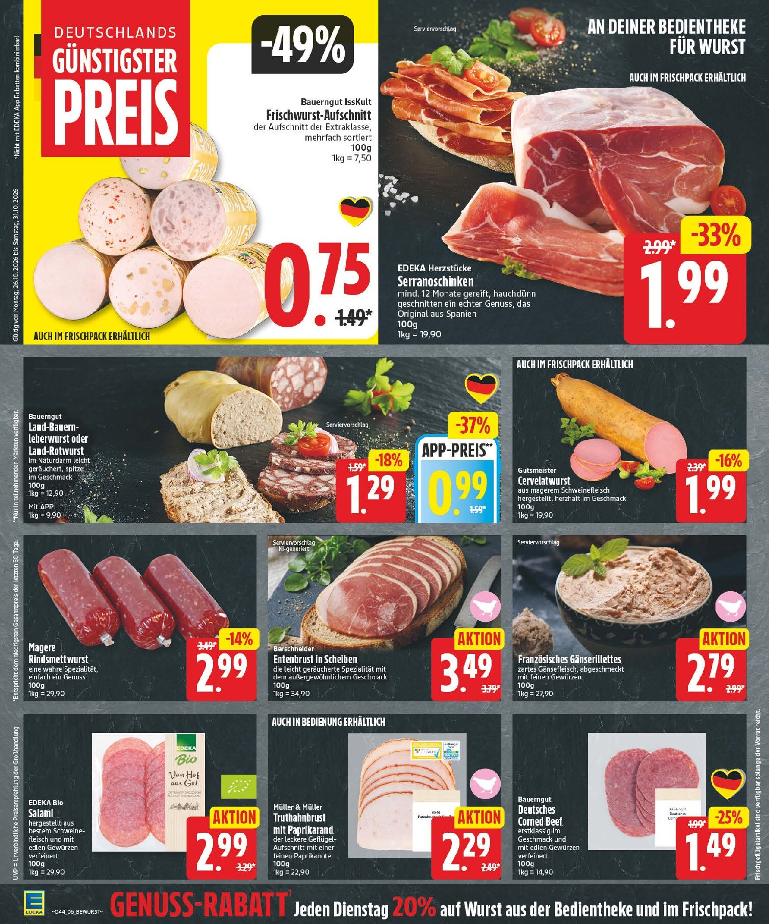edeka - Edeka Prospekt nächste Woche – von Montag 26.10.2026 bis Samstag 31.10.2026 - page: 6