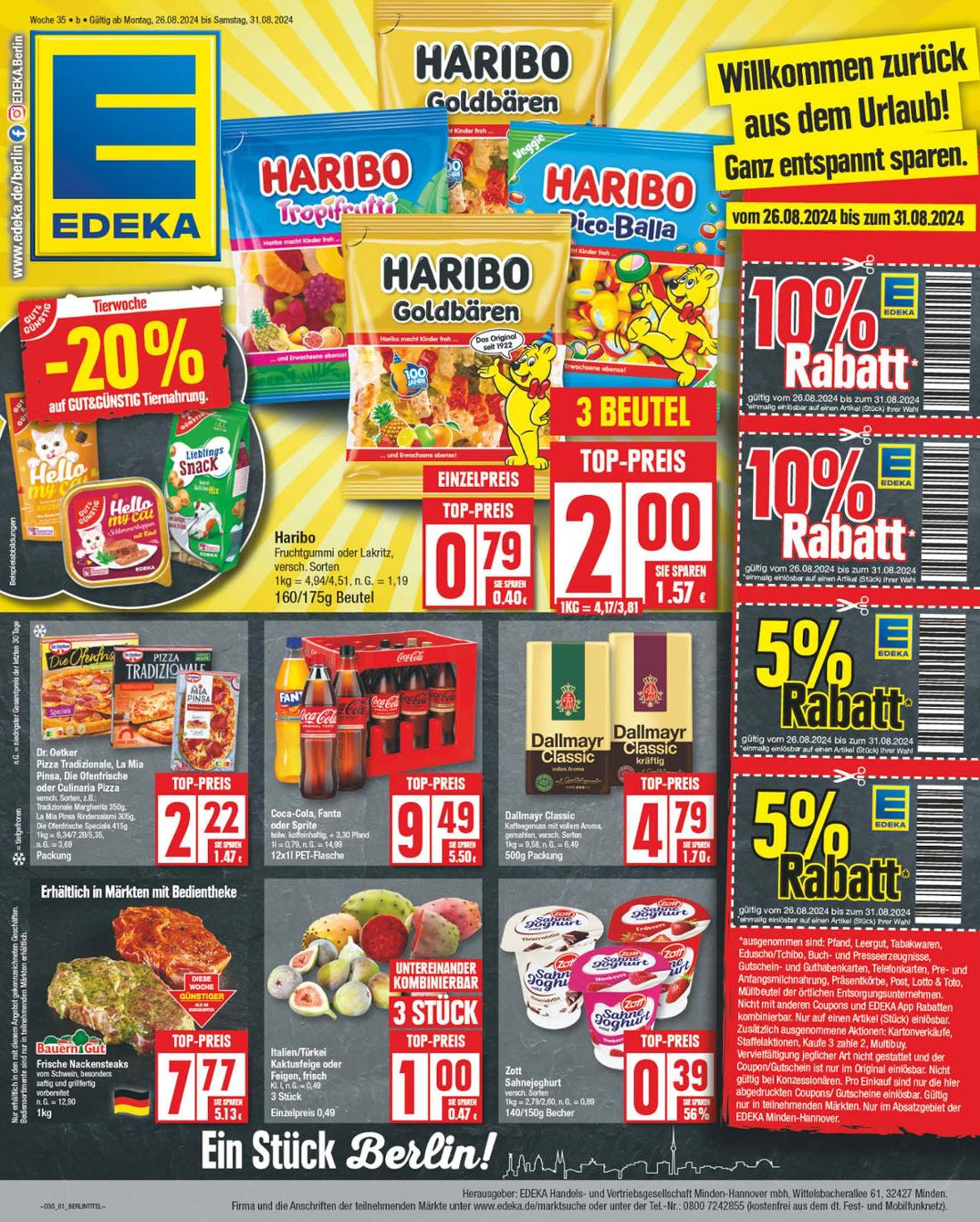 edeka - Edeka-Prospekt gültig ab 26.08. - 31.08. - page: 1