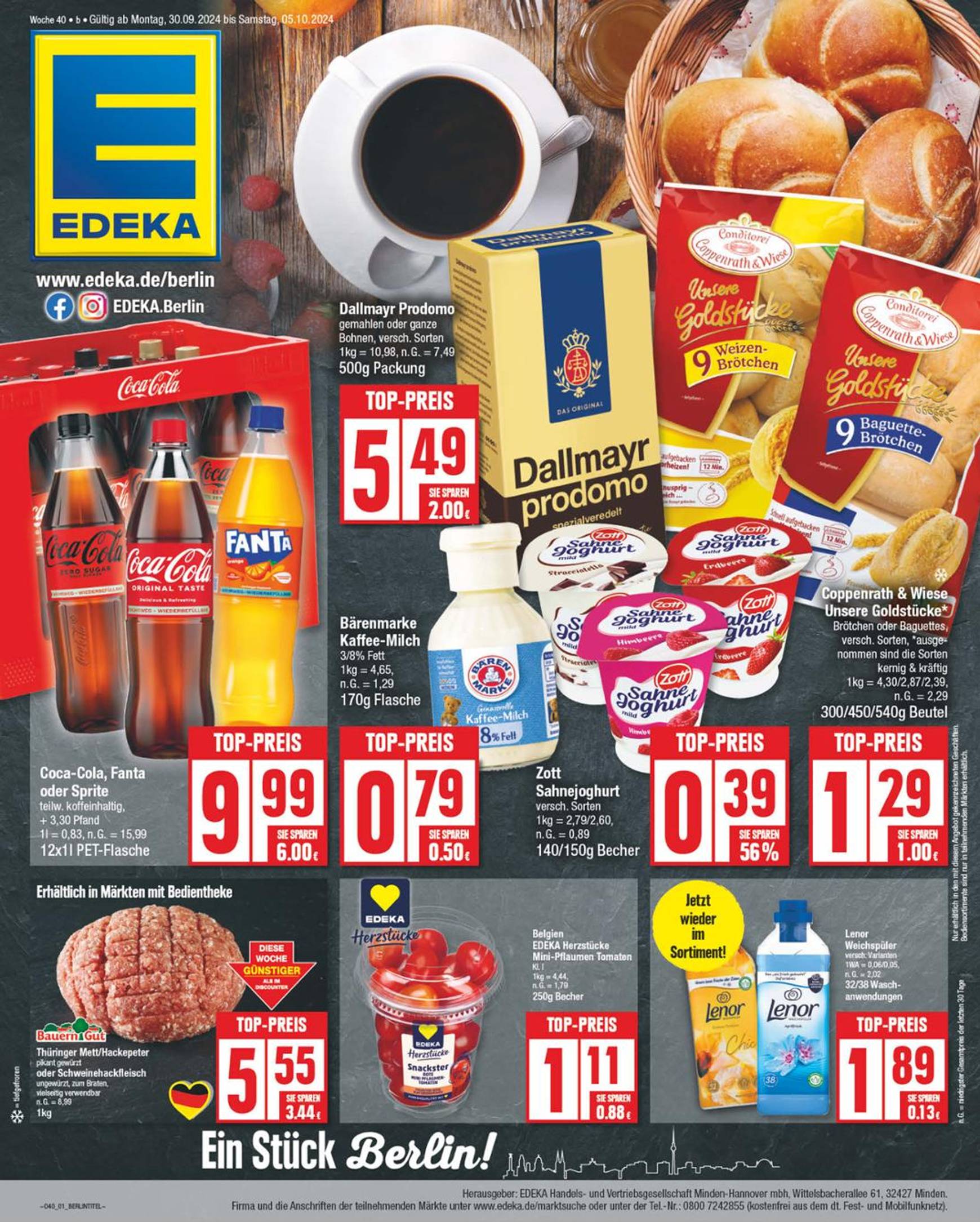 edeka - Edeka-Prospekt gültig ab 30.09. - 05.10. - page: 1