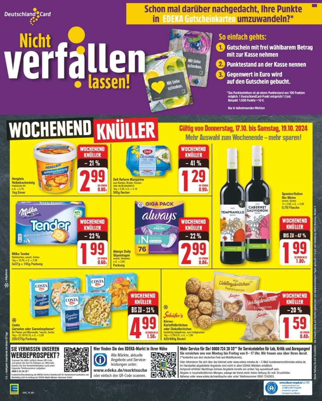 edeka - Edeka Prospekt 14.10.2024 - 19.10.2024 - page: 16