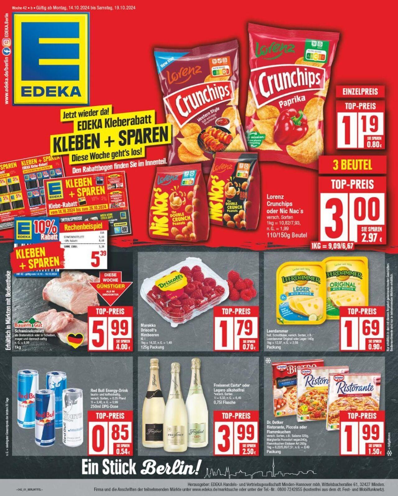 edeka - Edeka Prospekt 14.10.2024 - 19.10.2024