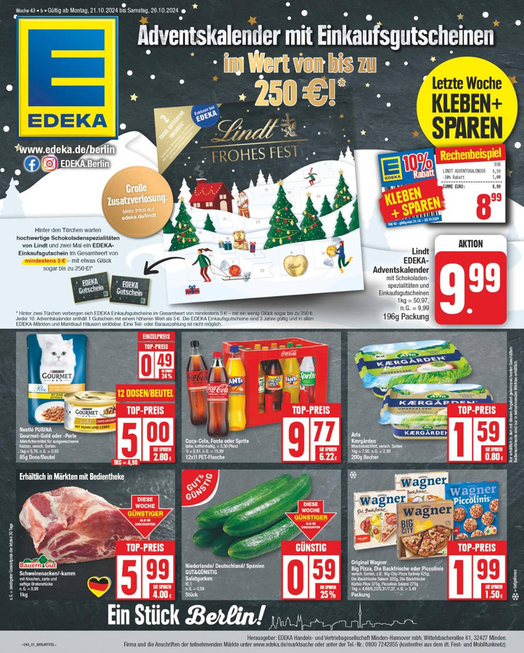 edeka - Edeka-Prospekt gültig von 21.10. bis 26.10. - page: 1