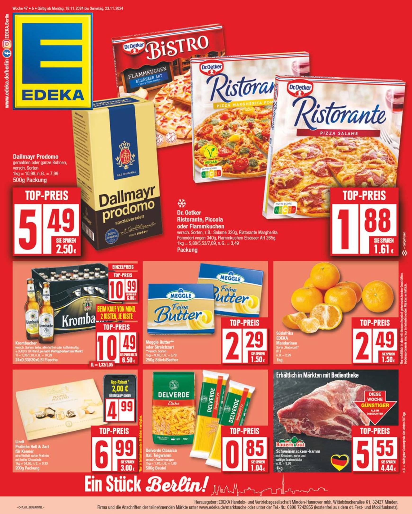 edeka - Edeka-Prospekt gültig von 18.11. bis 23.11.