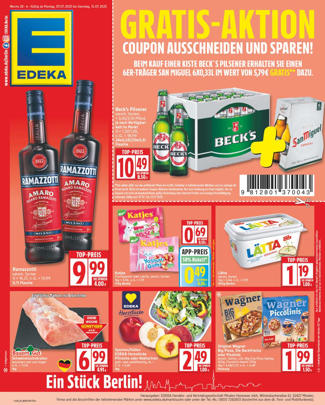 edeka - Edeka-Prospekt gültig vom 07.07. bis 12.07.