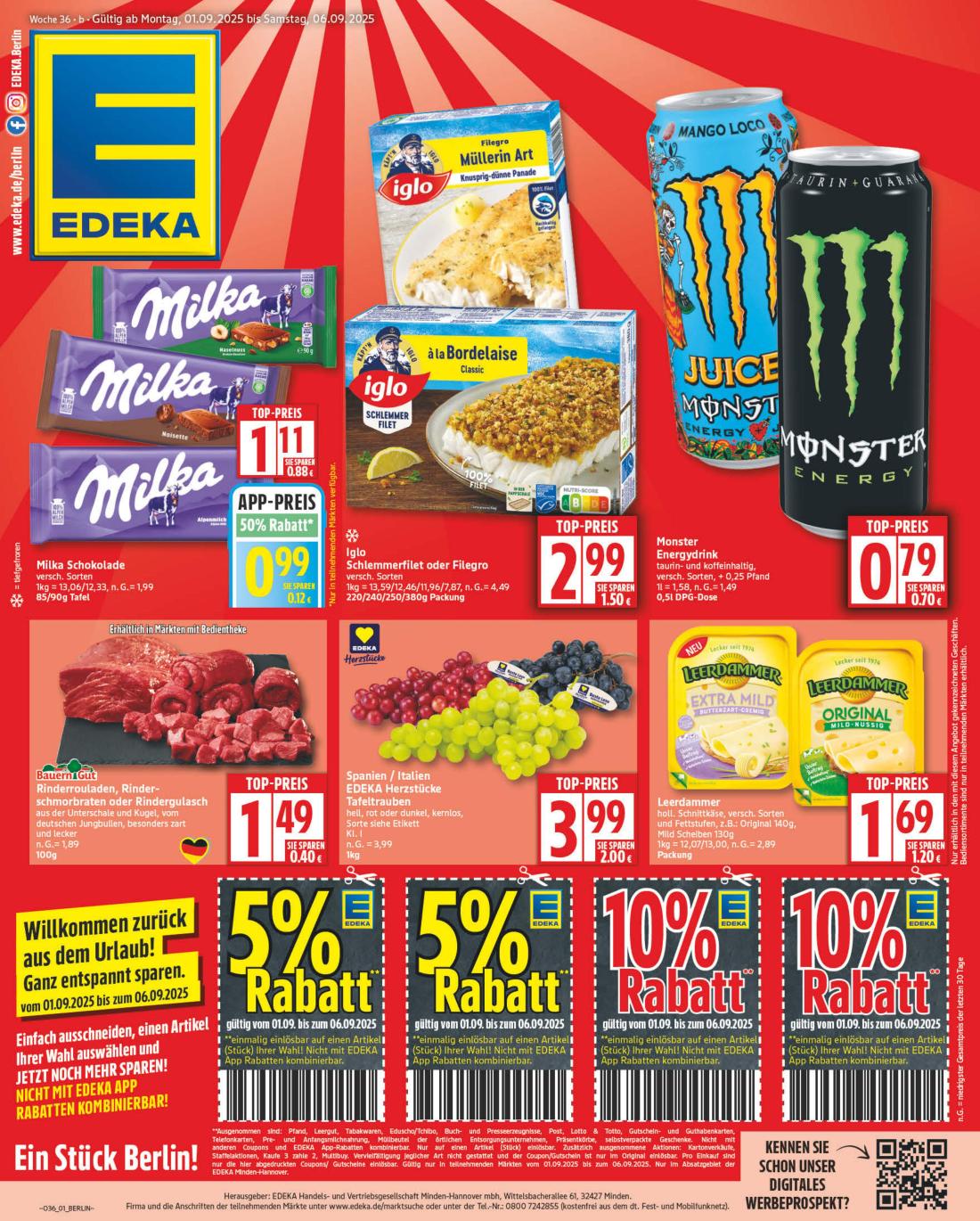 edeka - Edeka-Prospekt gültig vom 01.09. bis 06.09.